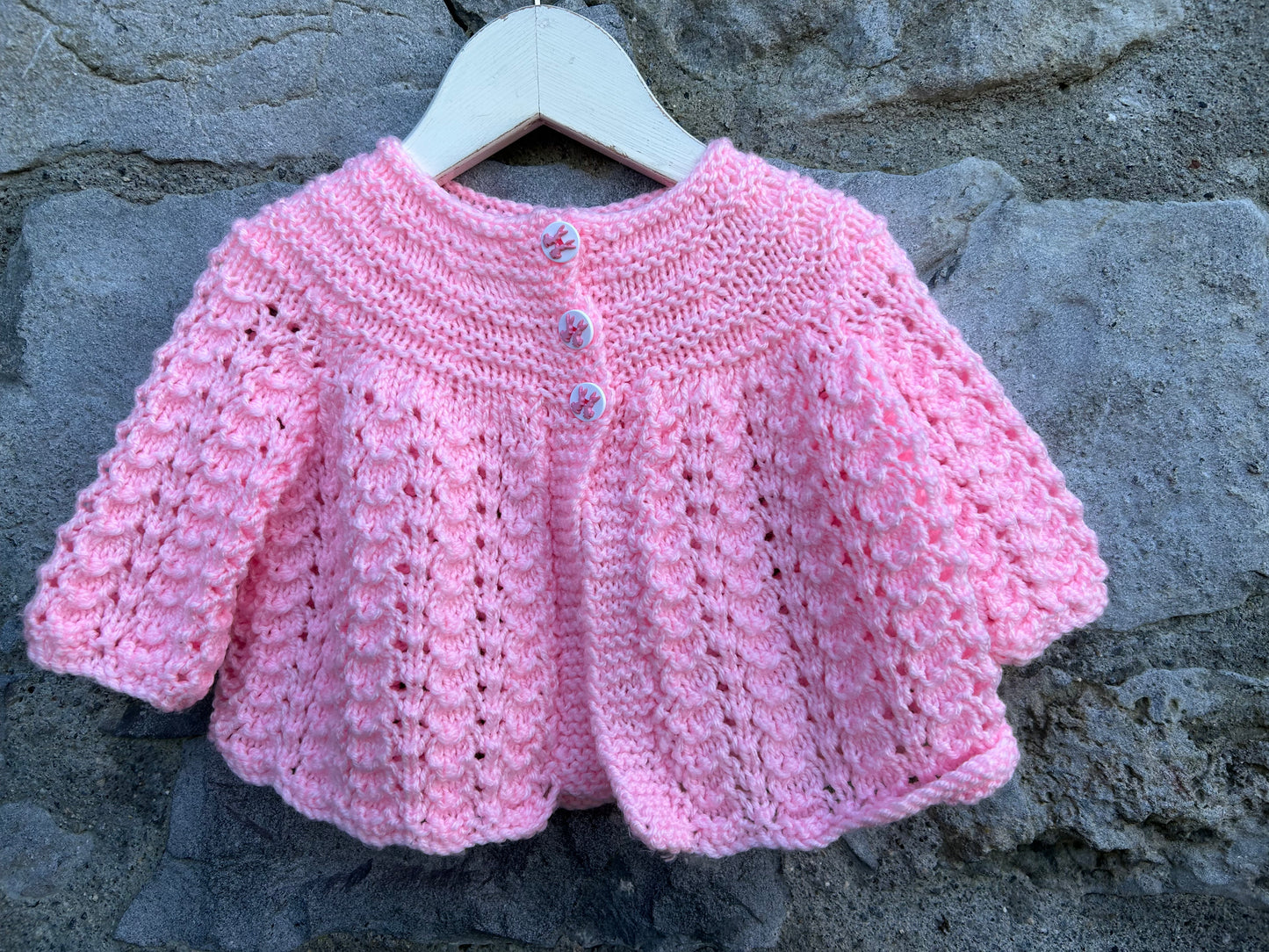 Pink cardigan 3-6m (62-68cm)