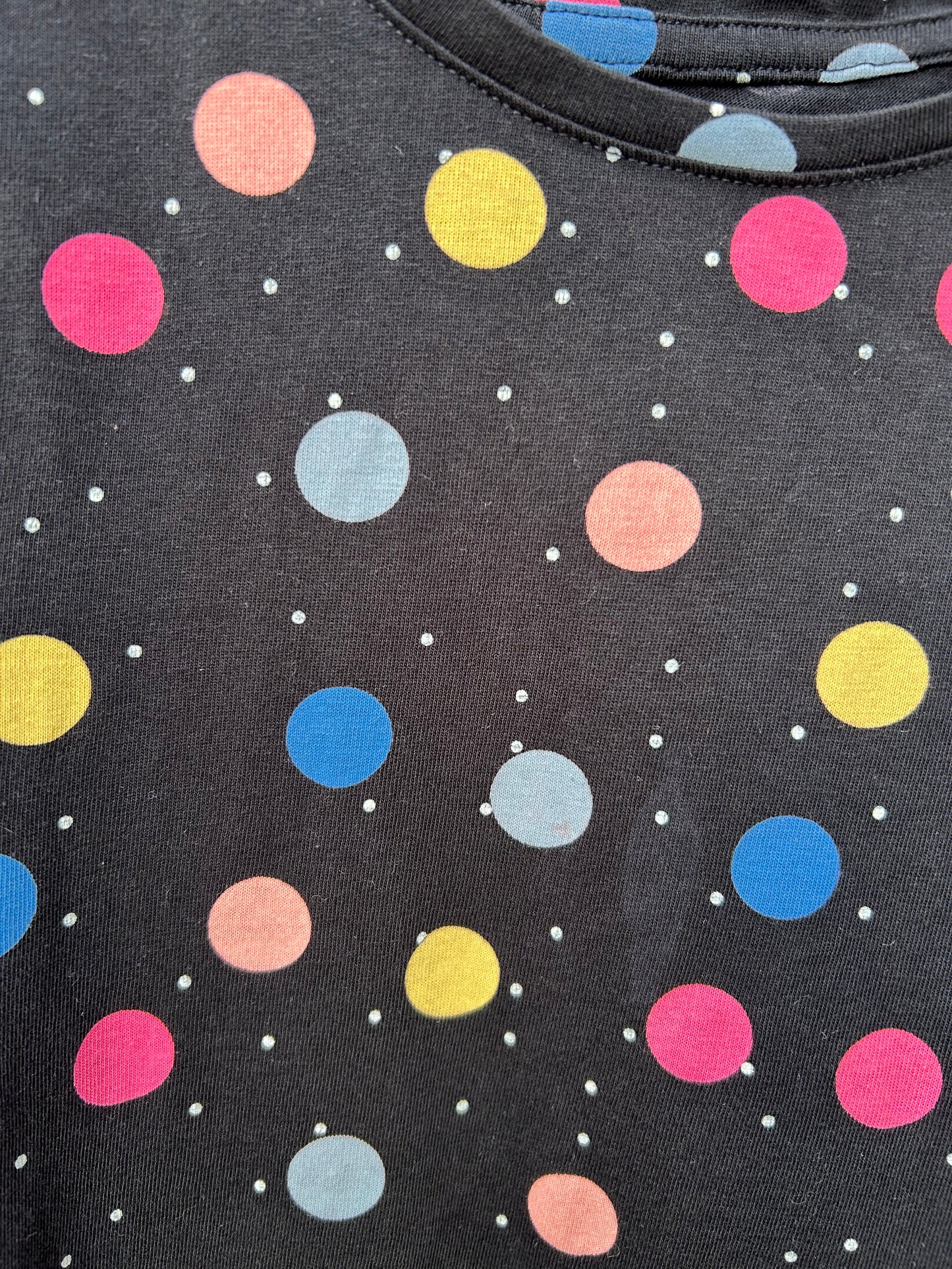 Colourful mega dots navy pj 9-10y (134-140cm)
