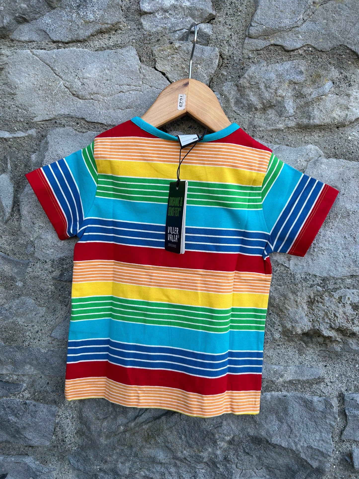 VV rainbow stripes T-shirt 2y (92cm)