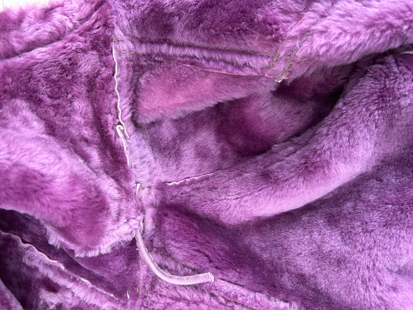 80s purple leather coat 3y (98cm)