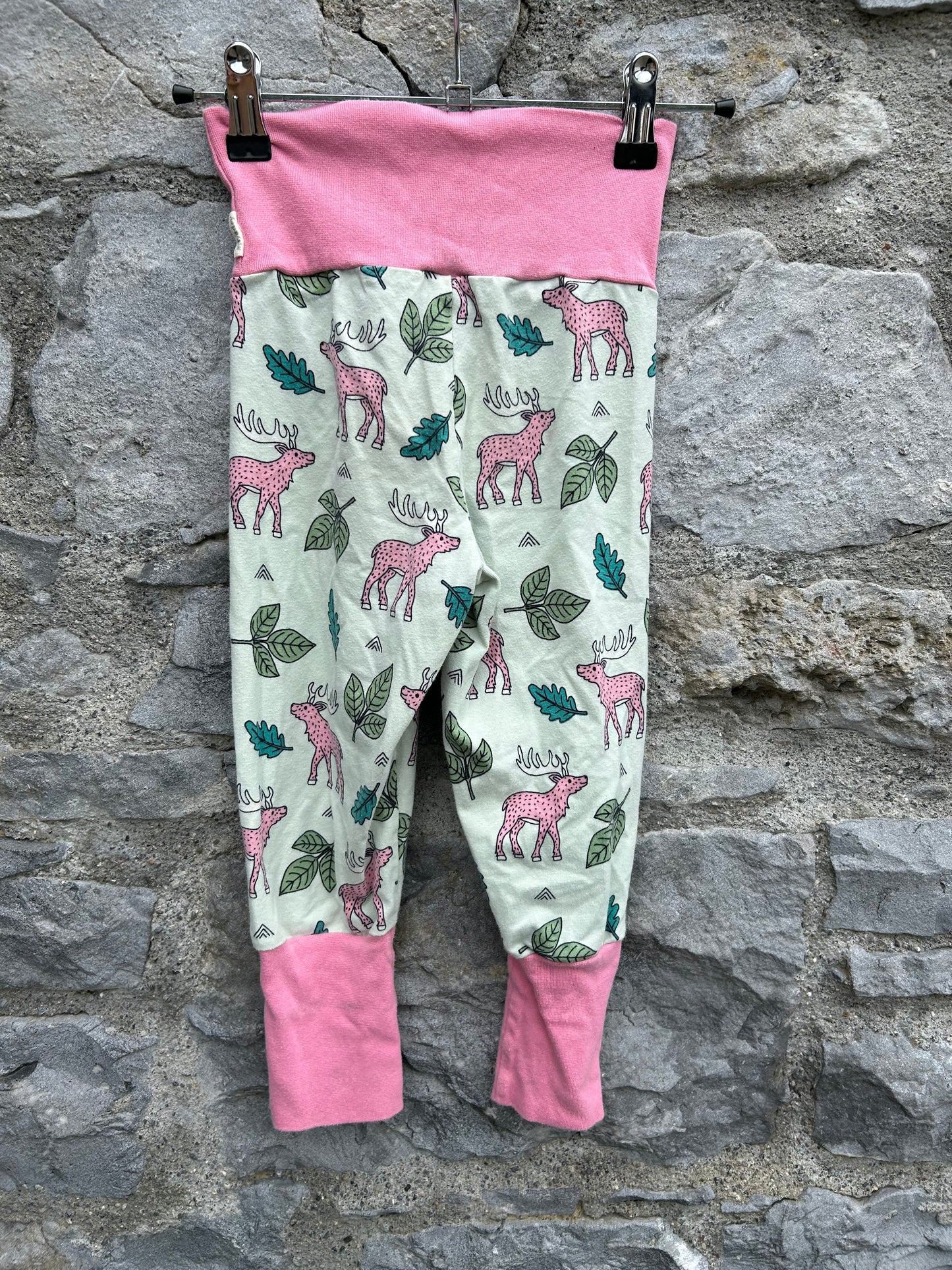 Moose green rib pants 2-3y (92-98cm)
