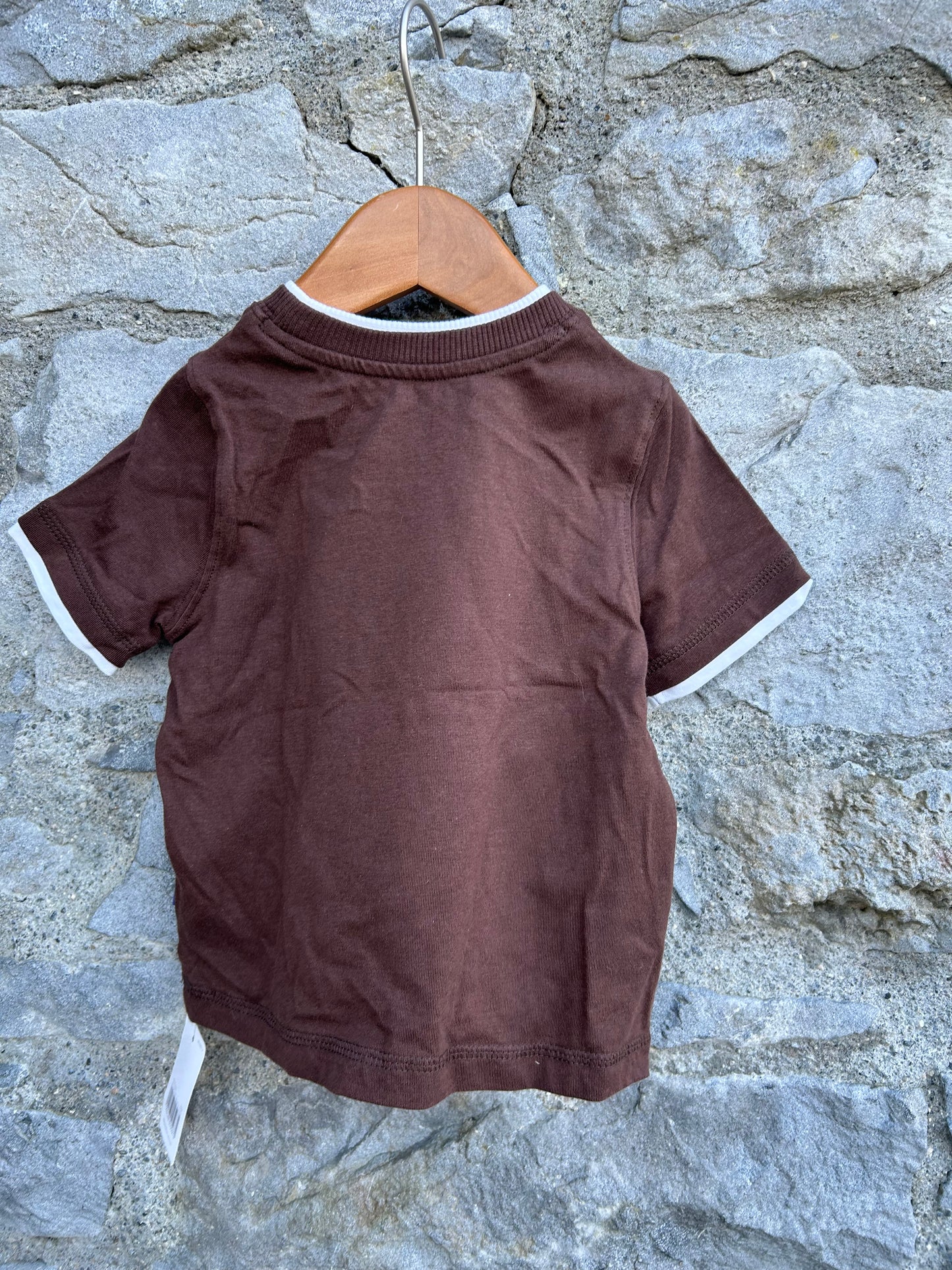 Animals brown T-shirt 9-12m (74-80cm)
