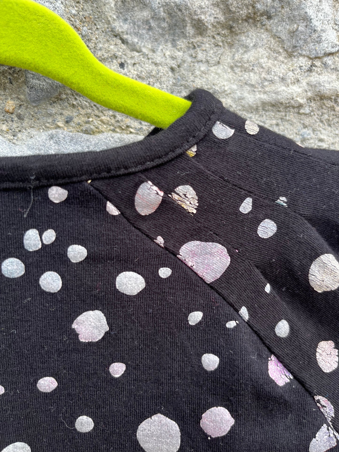 Spotty black tunic 2-3y (92-98cm)