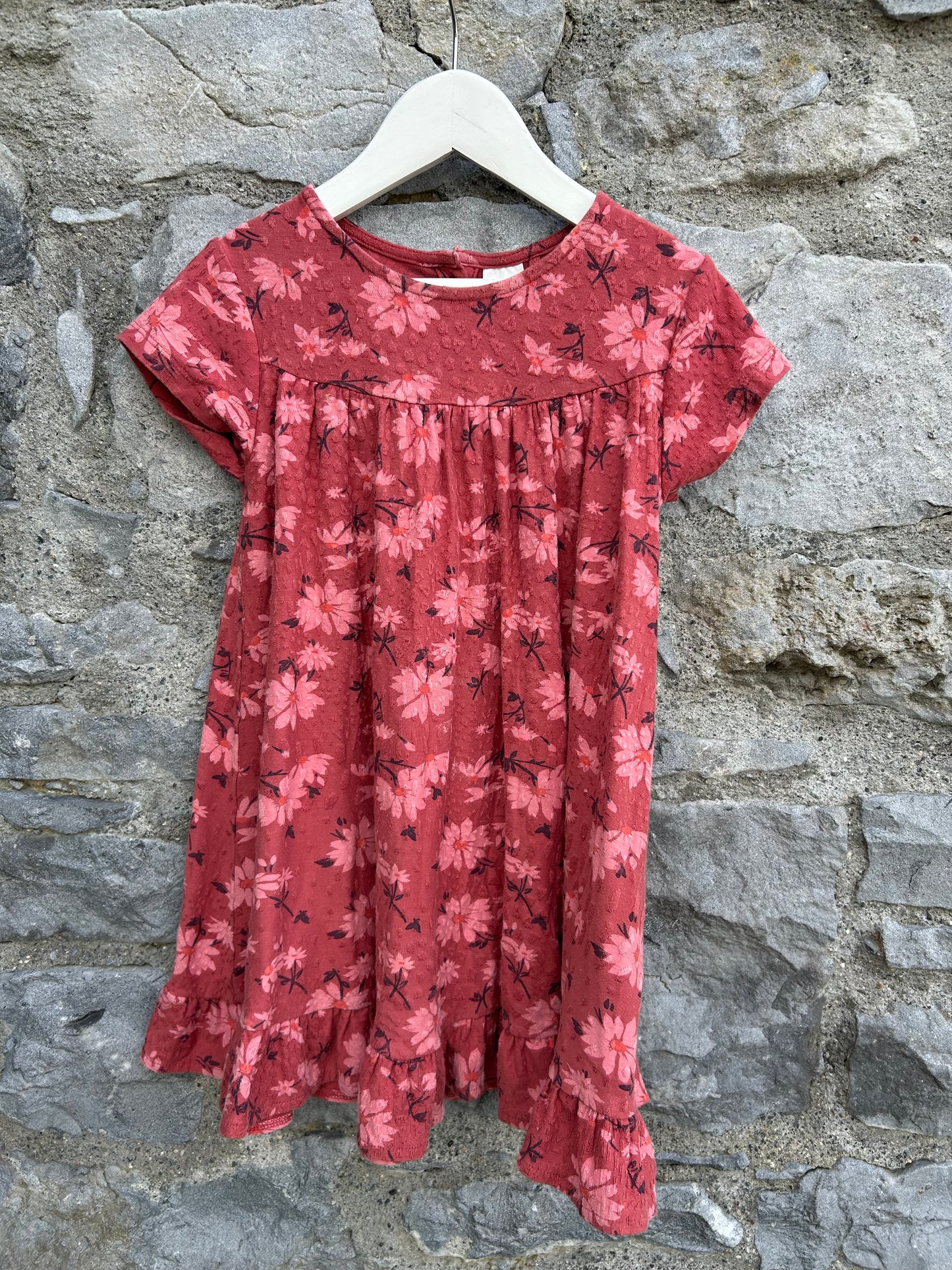 Pink flowers dress 4-5y (104-110cm)
