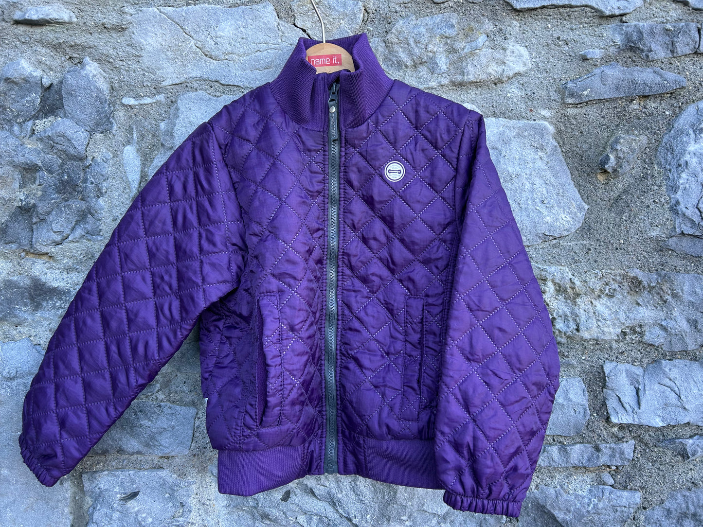 Purple quilted jacket 7-8y (122-128cm)