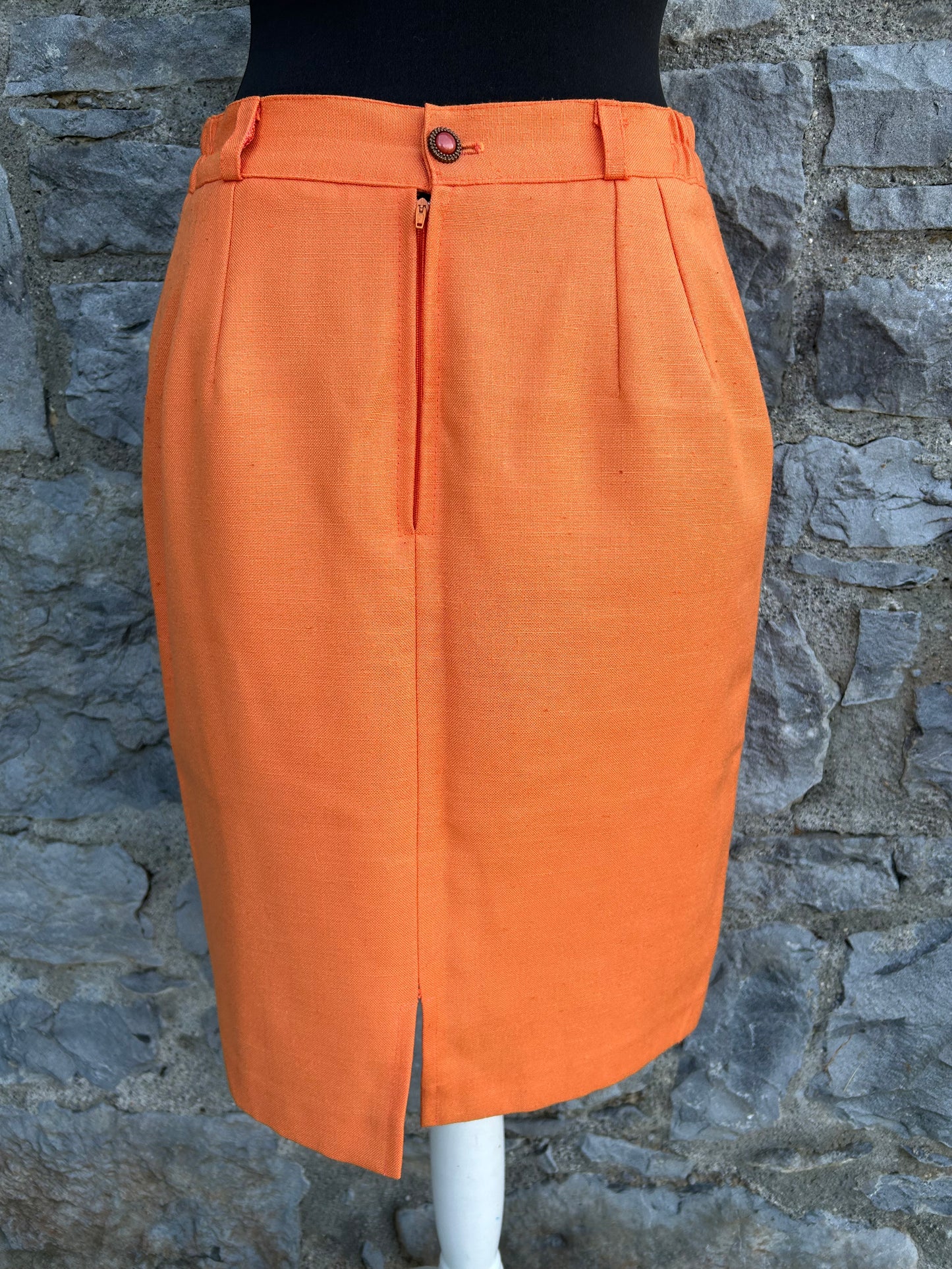 90s orange skirt uk 10
