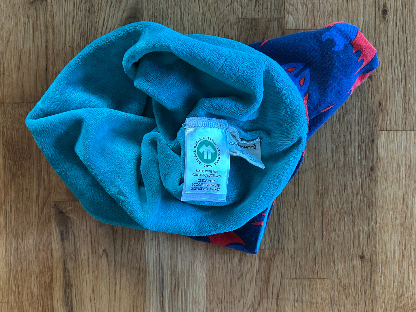 Blue bat tube scarf 3-7y (98-122cm)