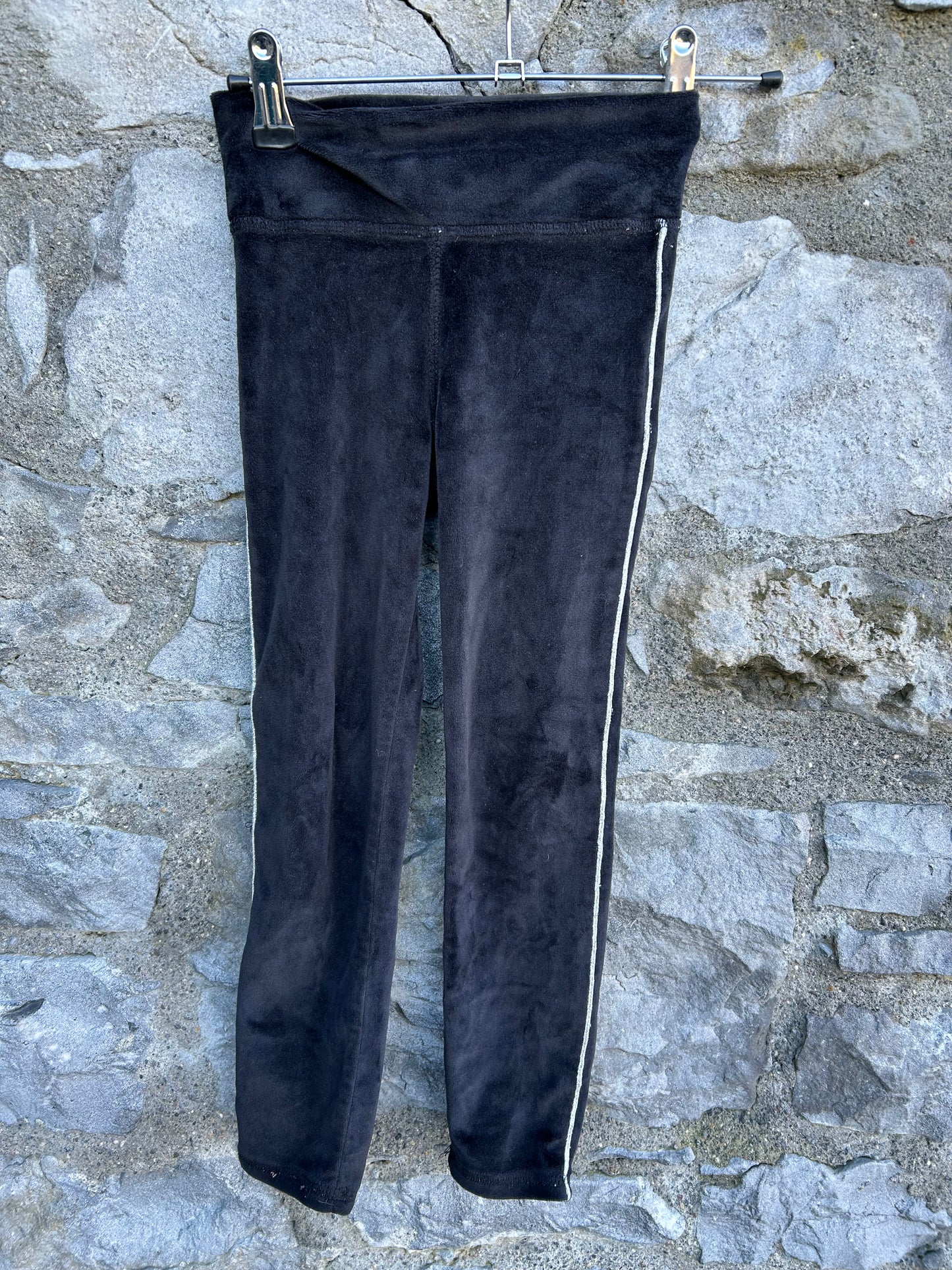 Navy velour leggings 5-6y (110-116cm)