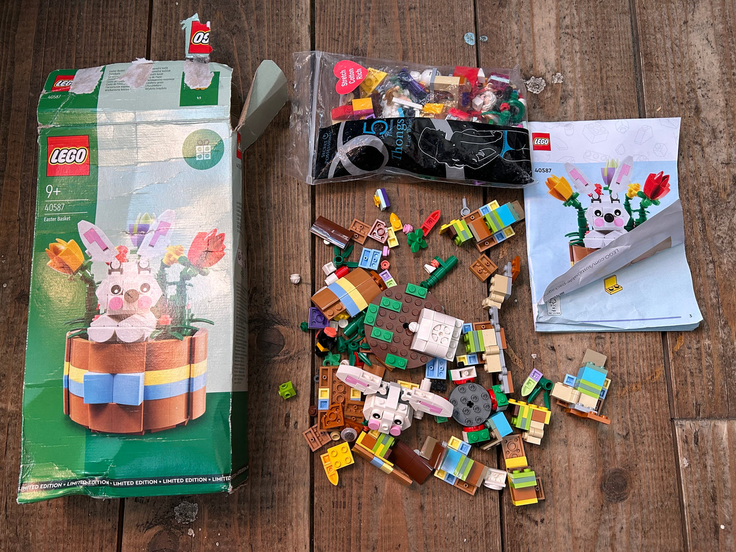 Lego easter basket rabbit
