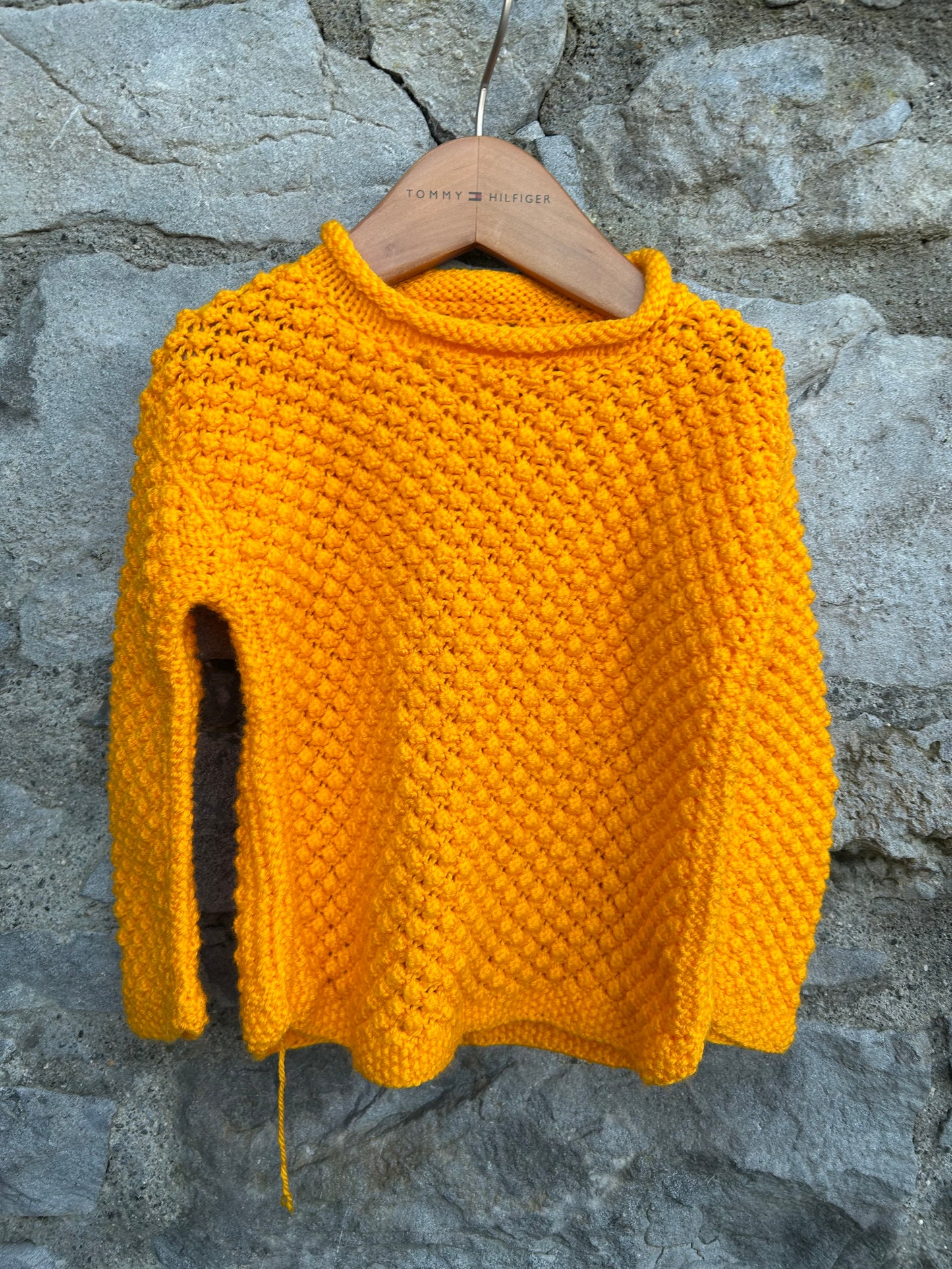 Mustard honeycomb jumper 12-18m (80-86cm)