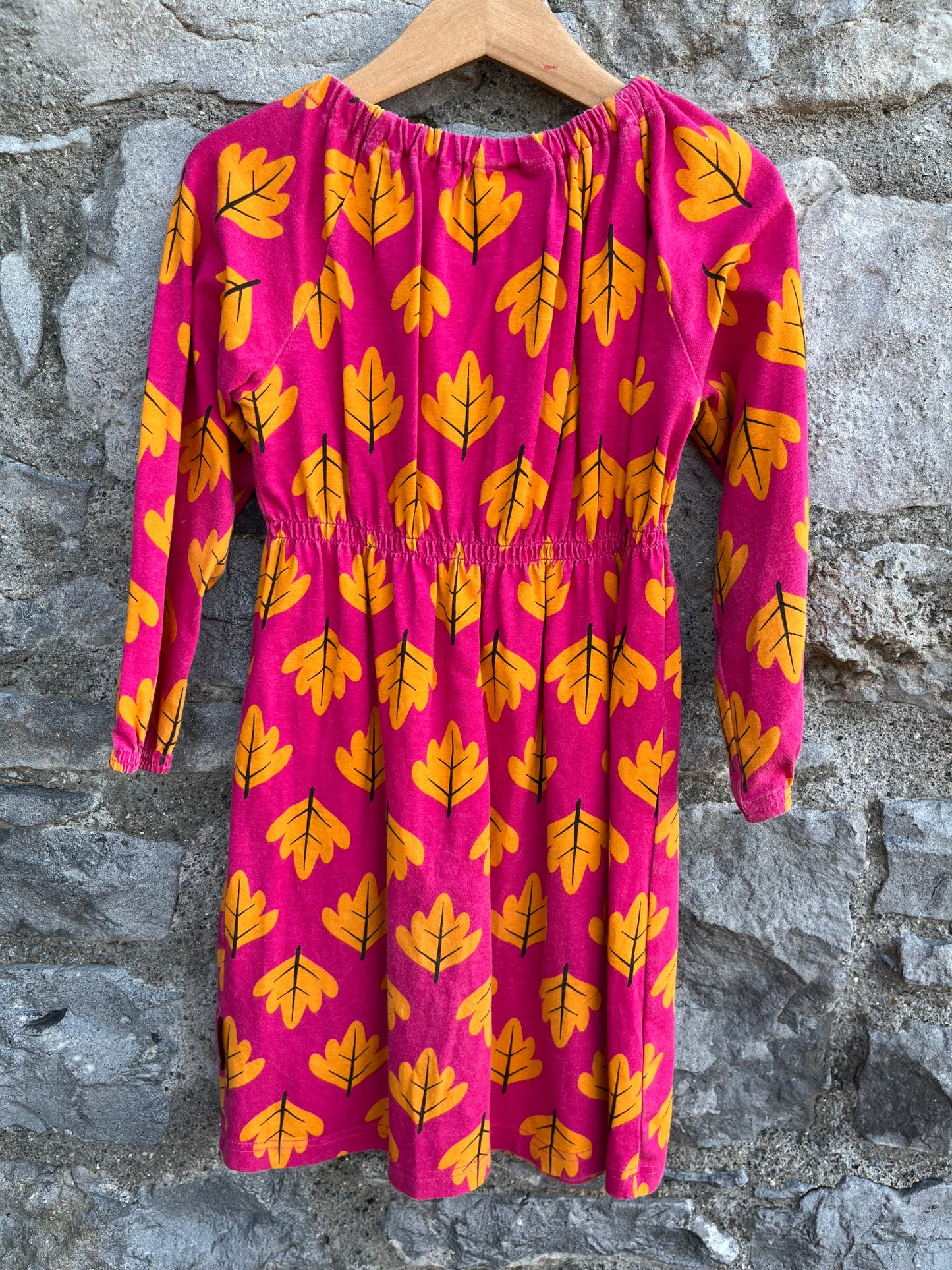 Pink leaves singoalla dress 4y (104cm)