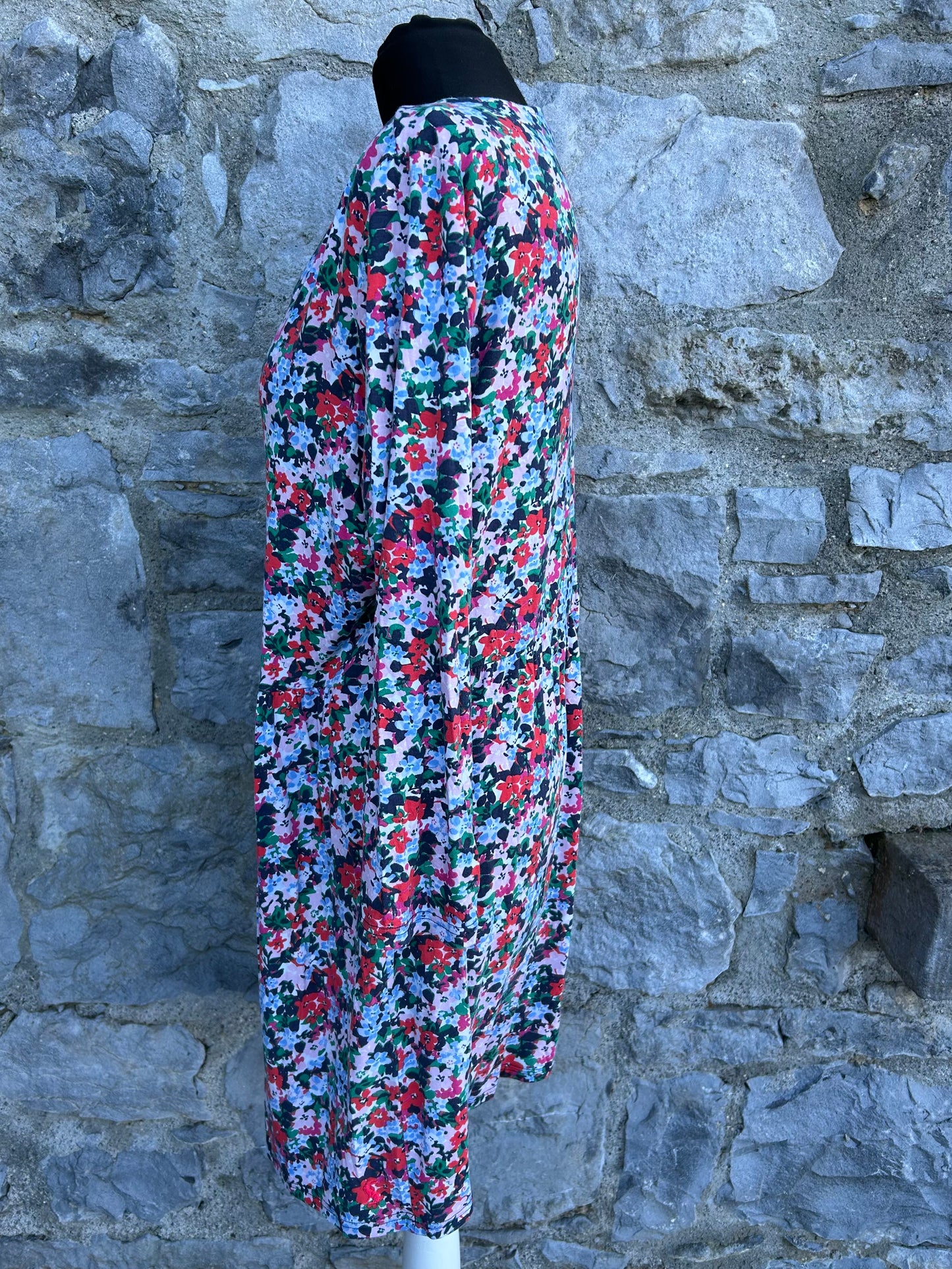 Red&blue flowers dress uk 16