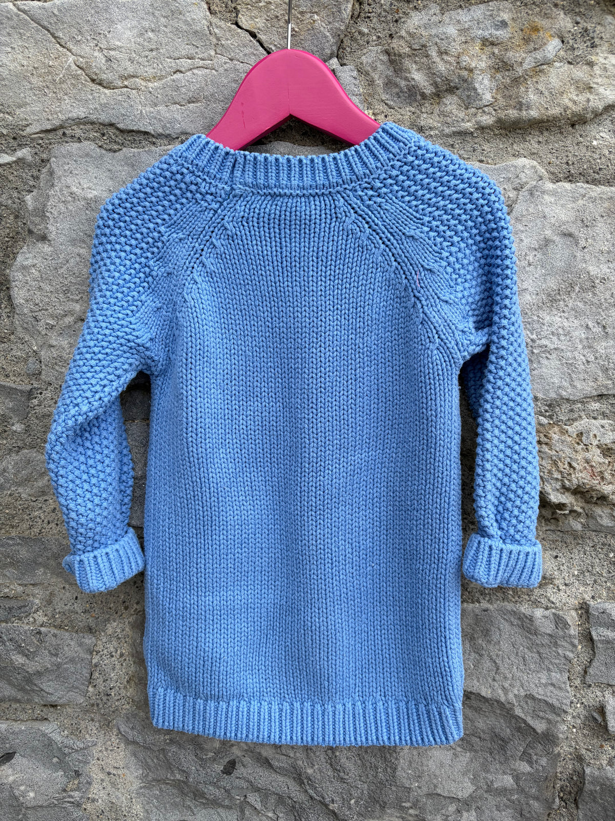 Blue jumper dress 12-18m (80-86cm)