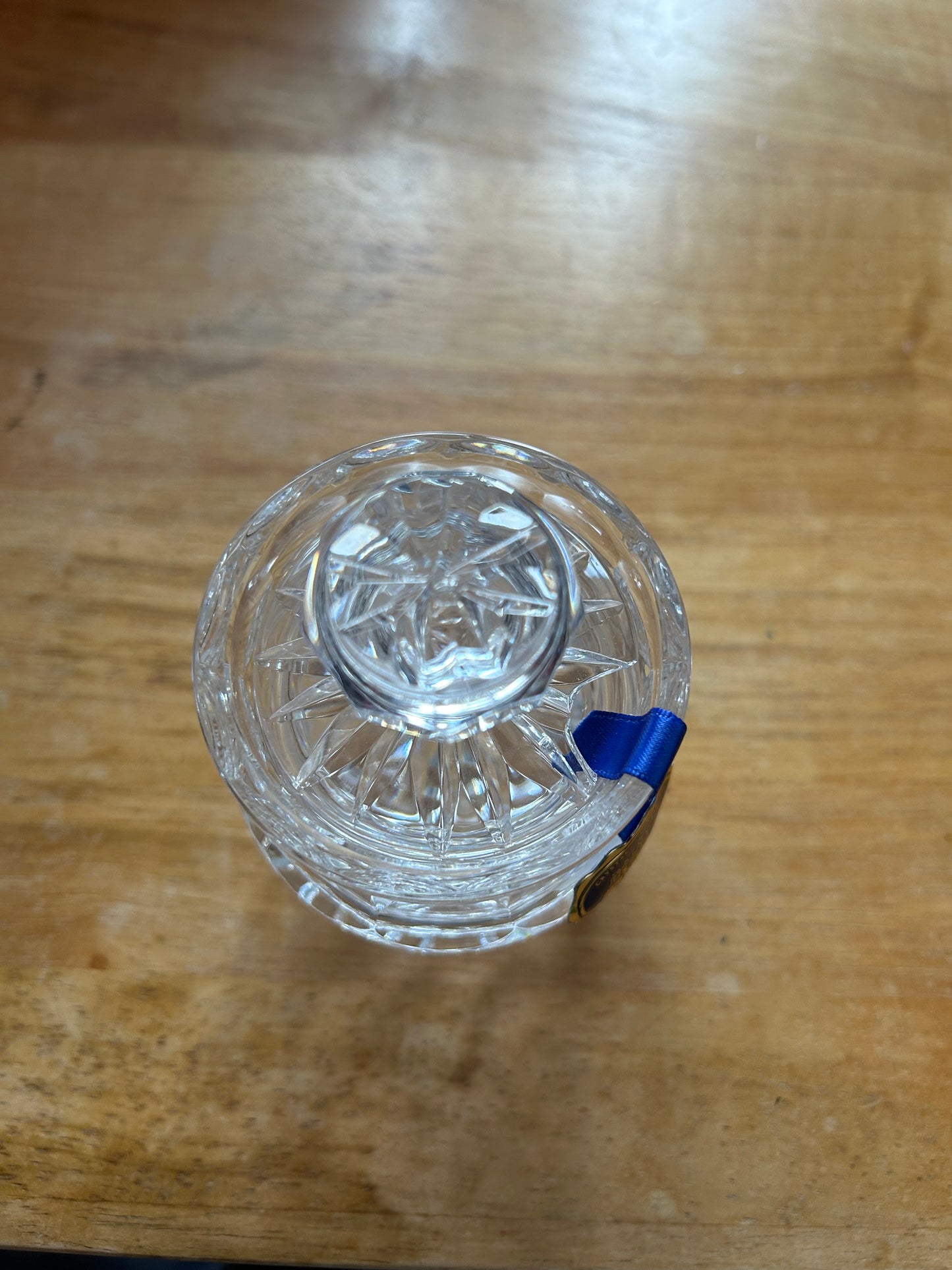 Crystal Glass Lidded Sugar/Condiment Jar