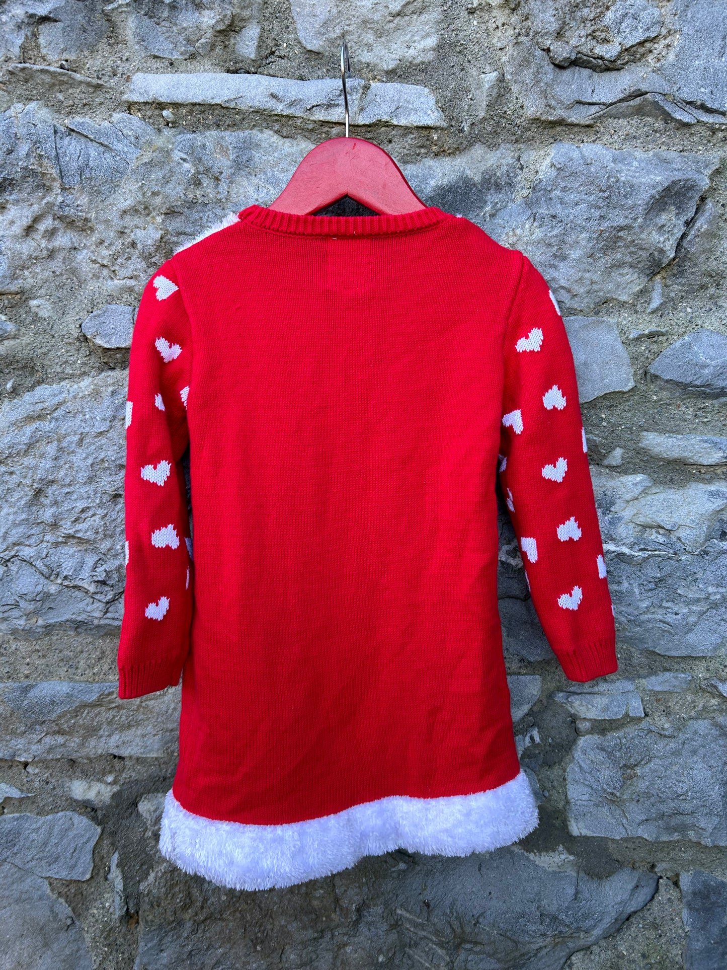 Santa knitted dress 2-3y (92-98cm)