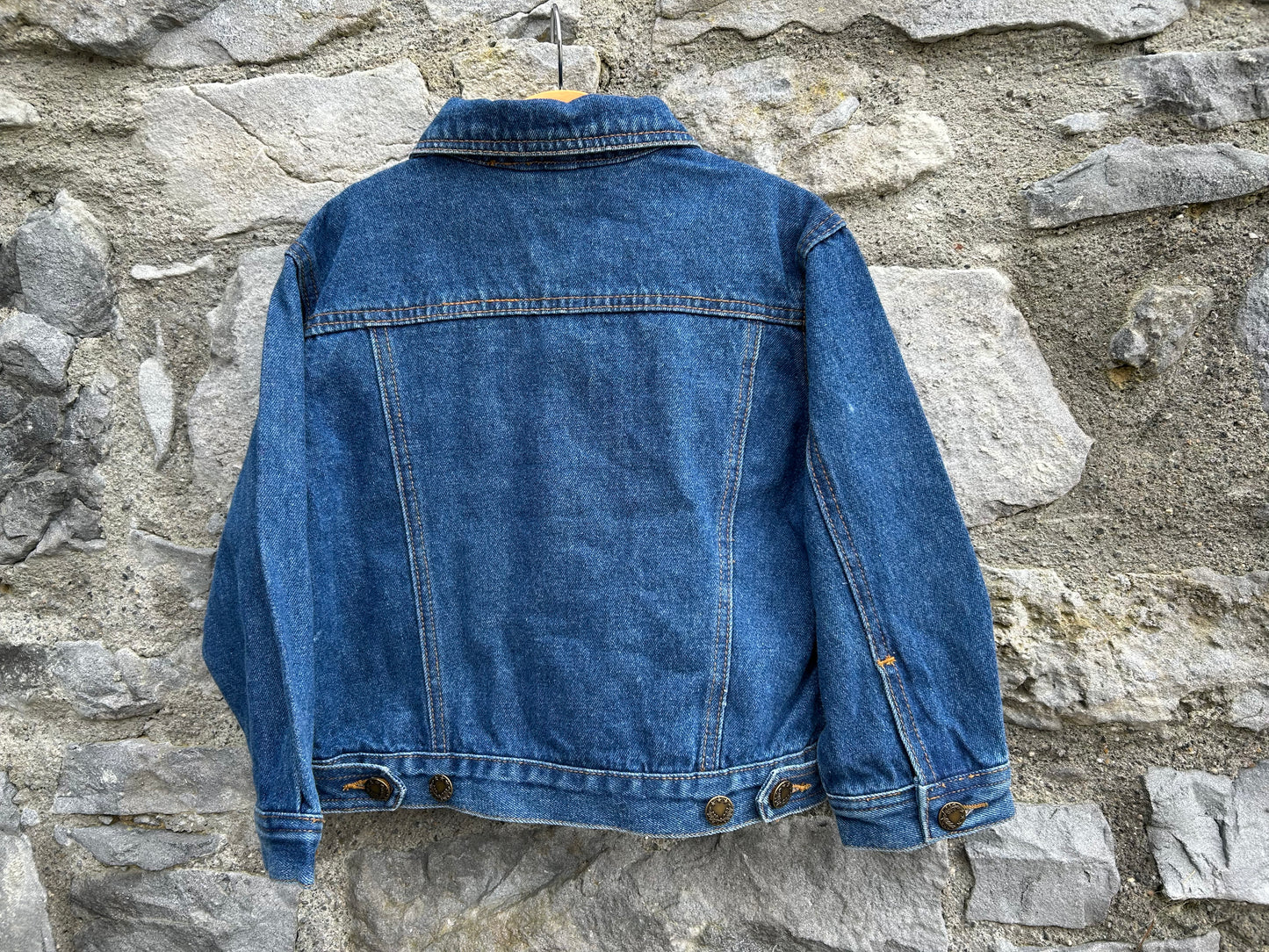 90s navy denim jacket 5y (110cm)