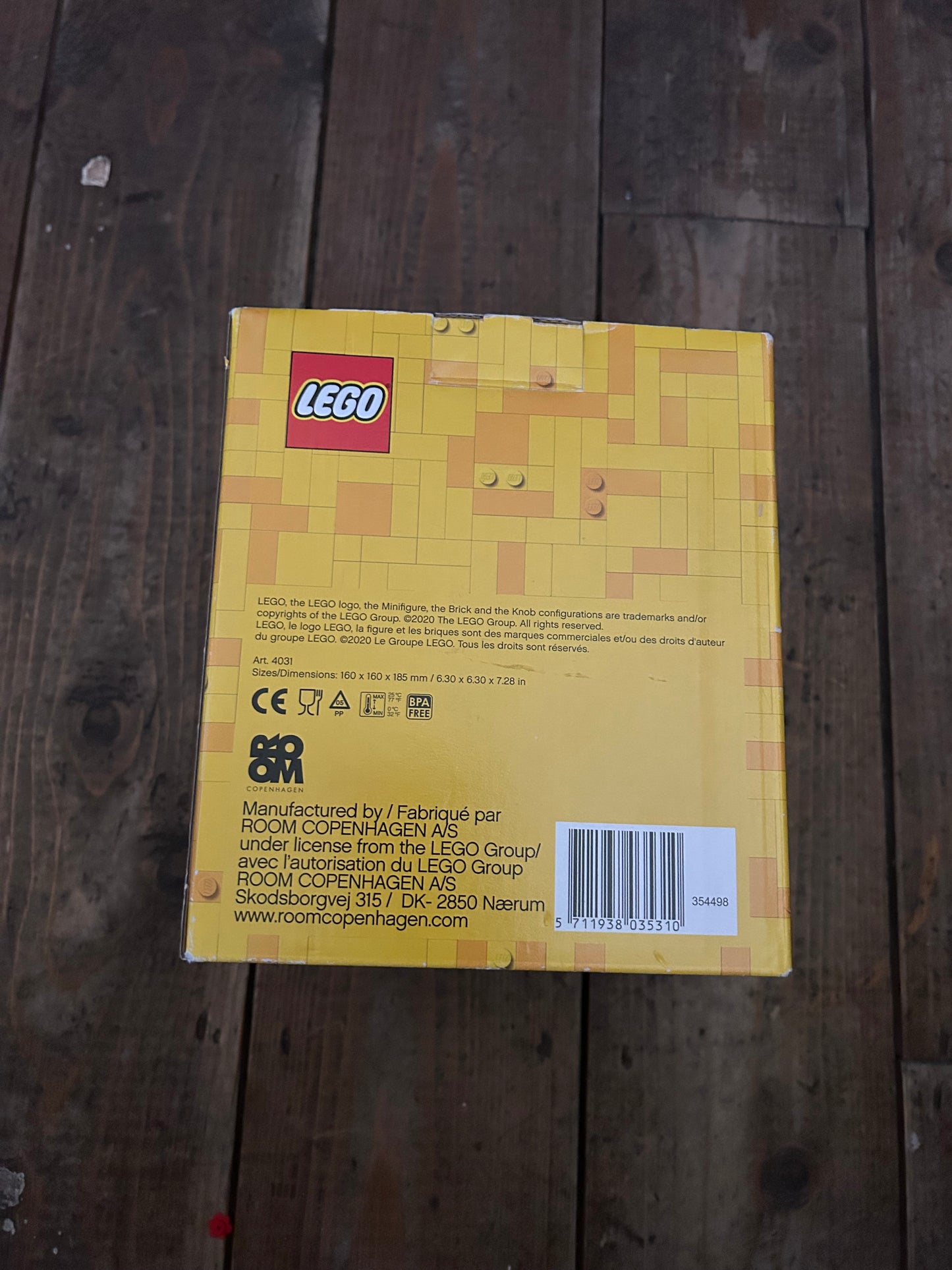 Lego head storage box