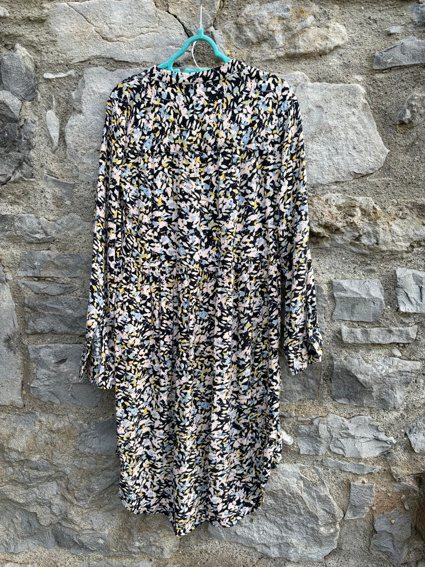 Floral print shirt dress 9y (134cm)