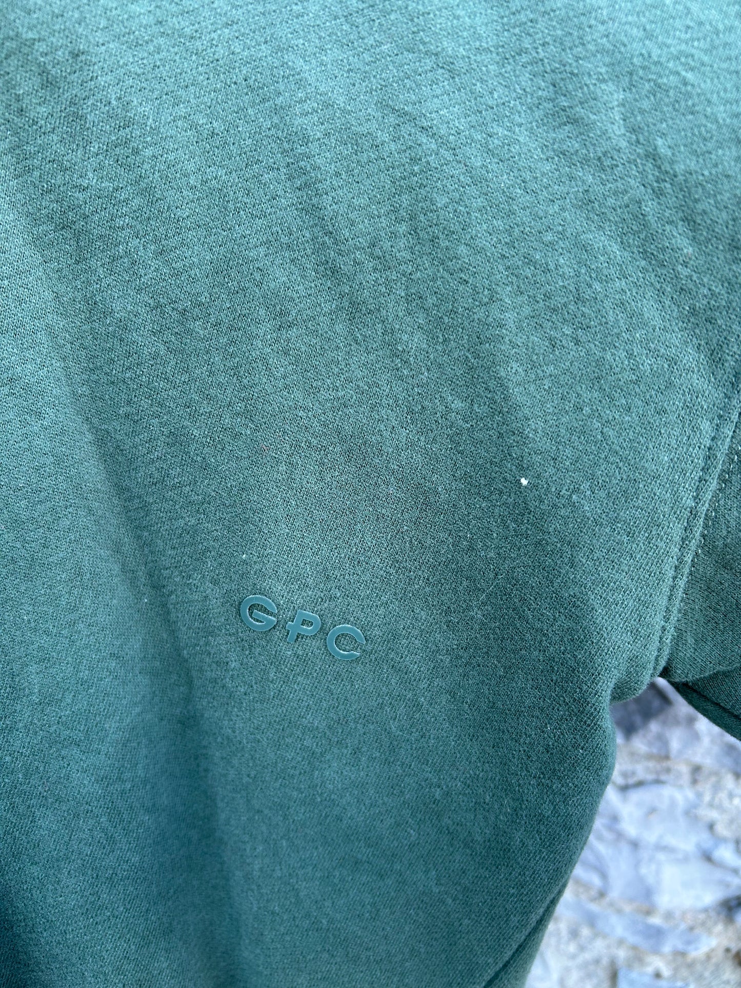 The Oversized Crew in Earth Green Medium