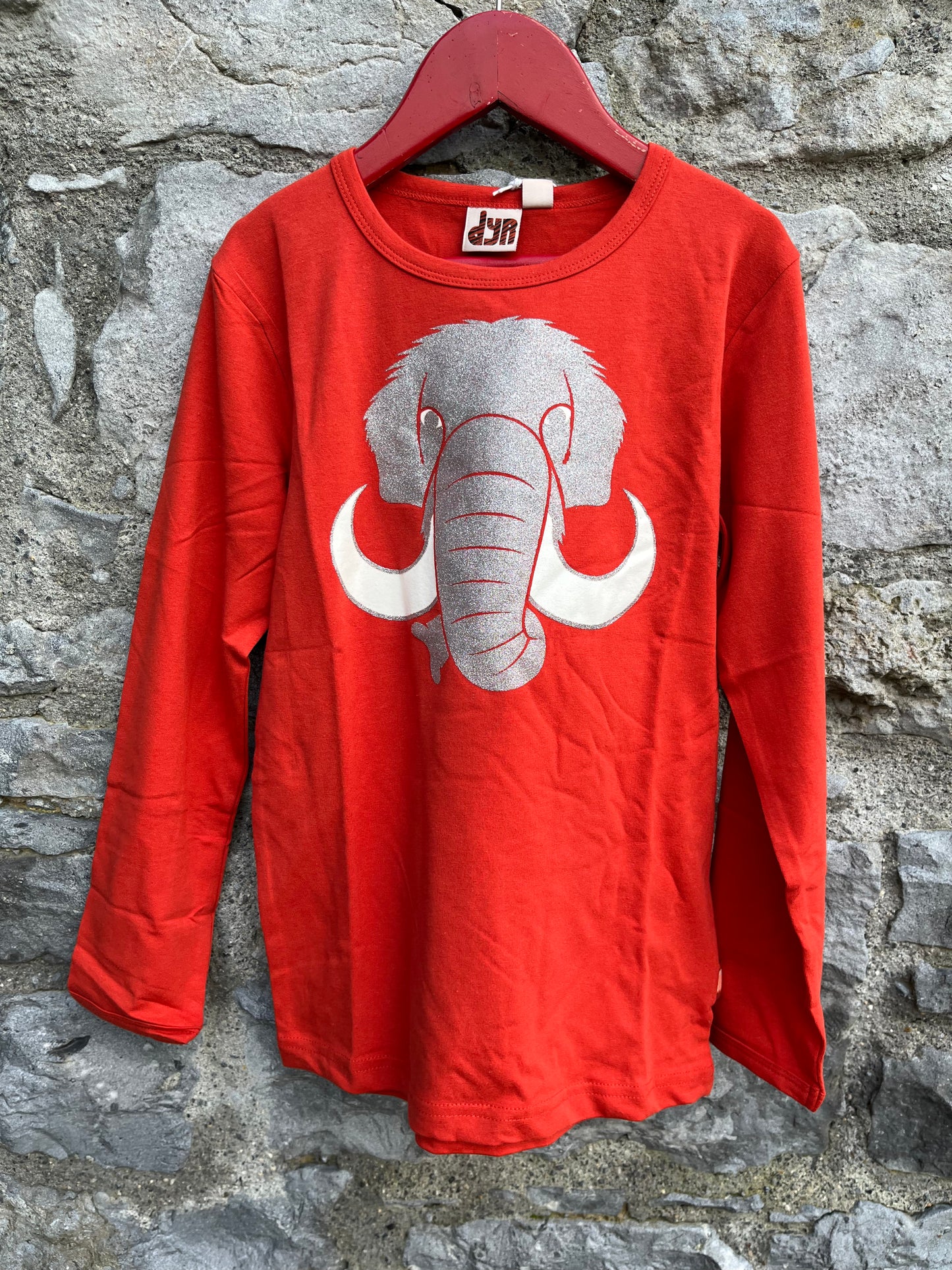 Orange glitter mammoth 7-8y (122-128cm)