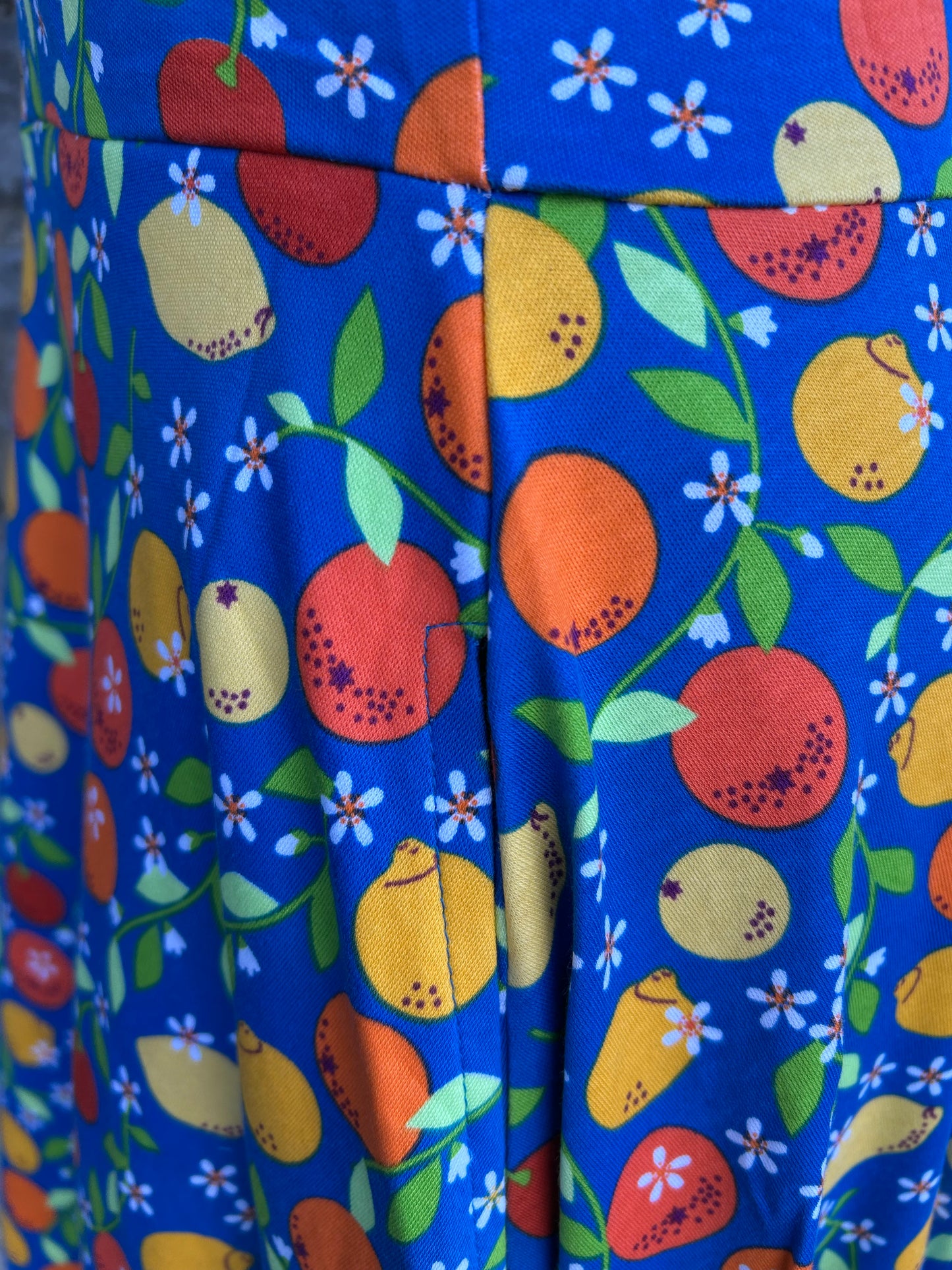 Blue citrus skater dress 12y (152cm)