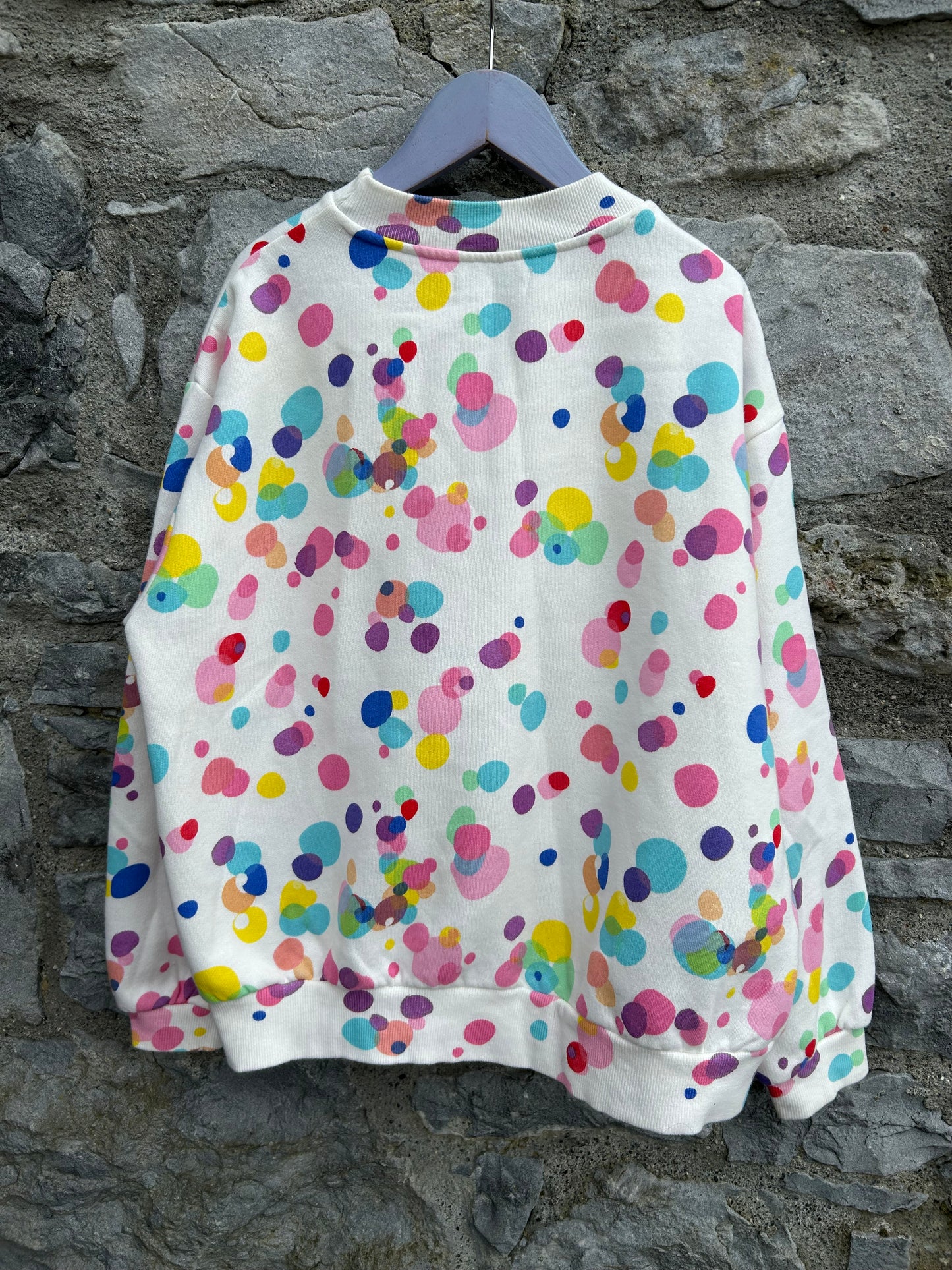 Colourful spots sweatshirt 12-13y (152-158cm)