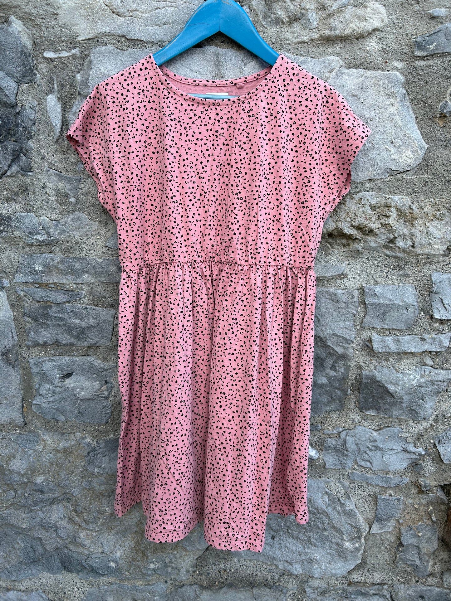 Tiny leopard print pink dress 11y (146cm)