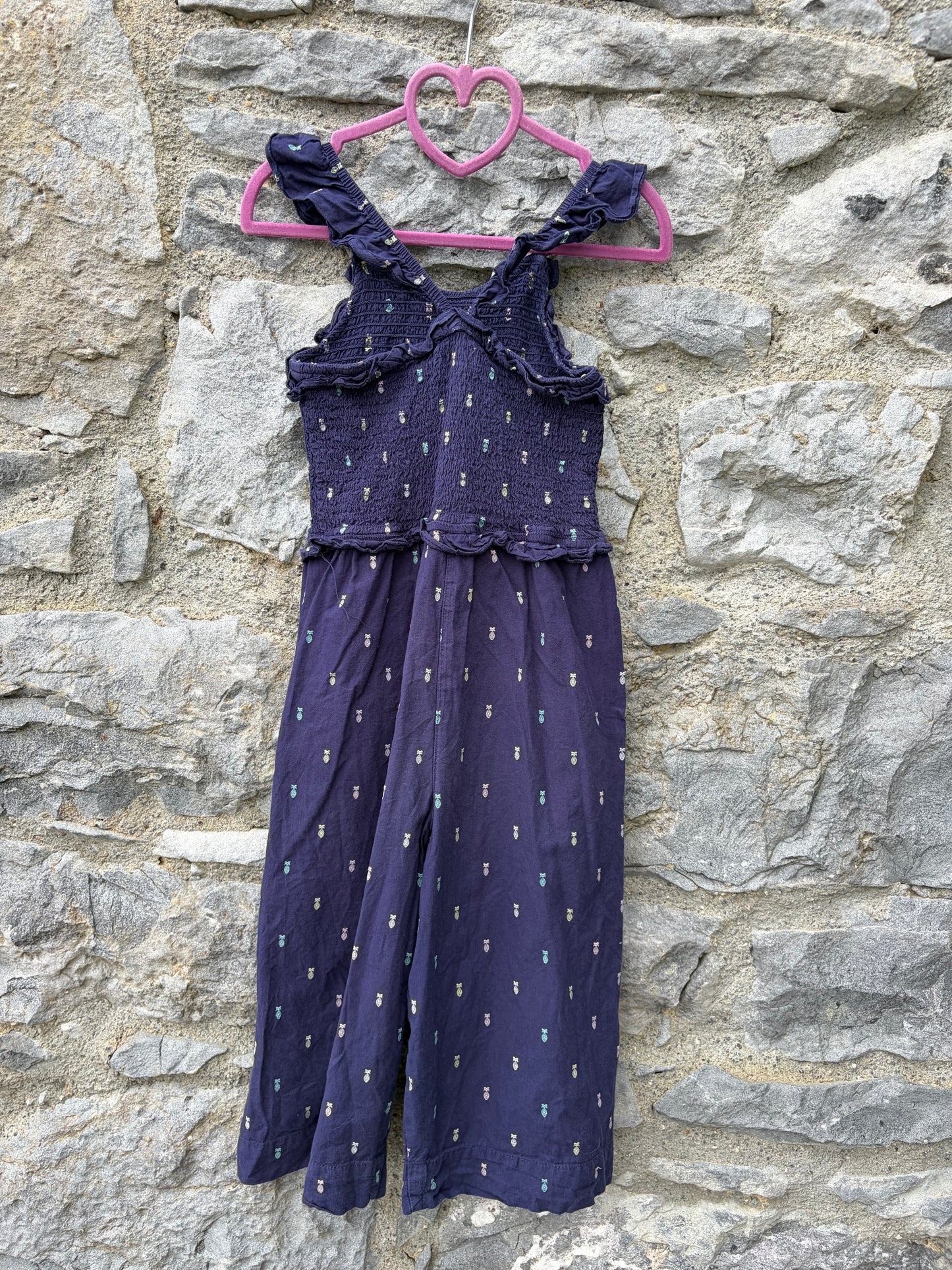 Tiny Pineapples navy jumpsuit 5-6y (110-116cm)