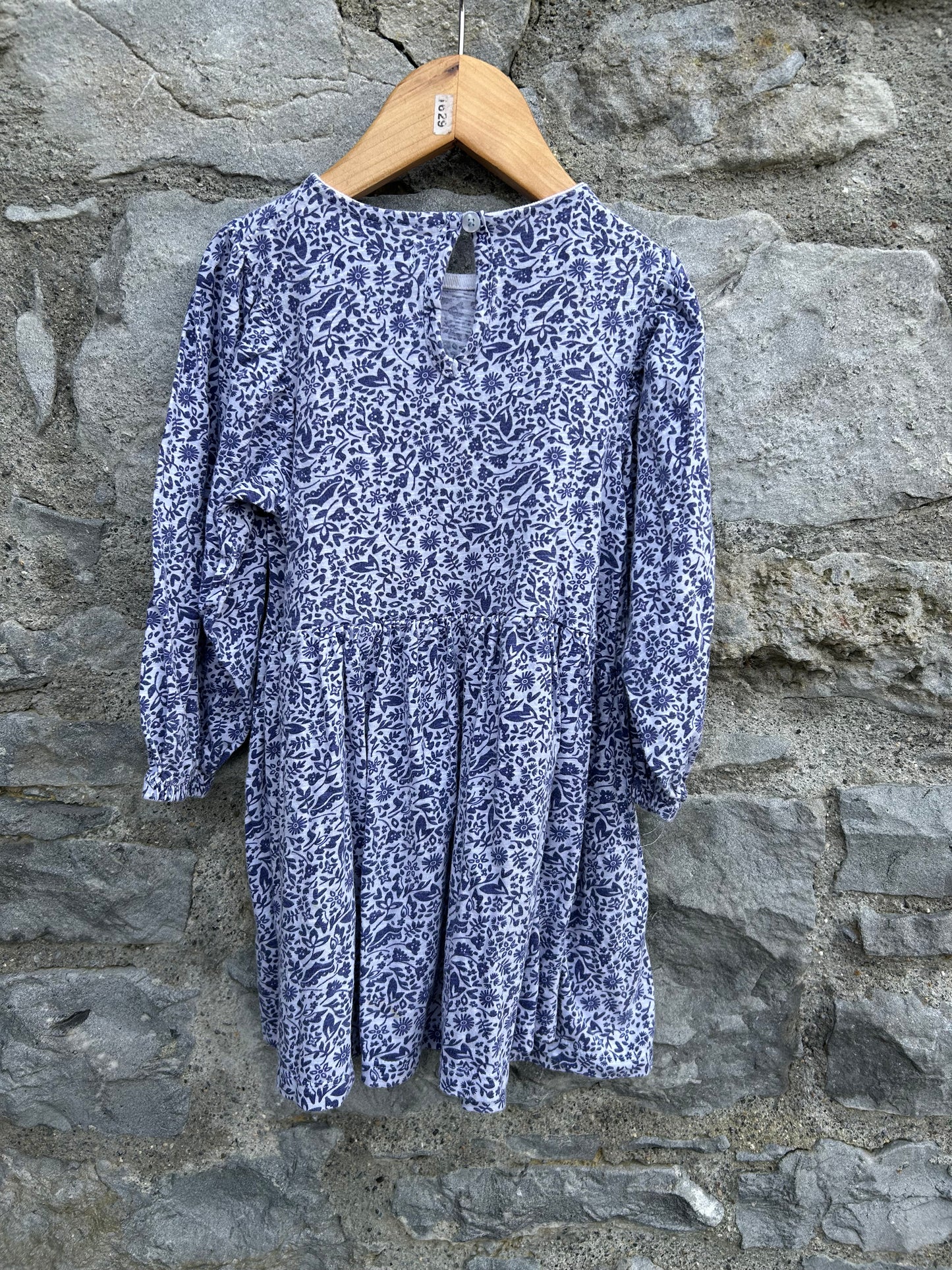Blue flowers dress 4-5y (104-110cm)