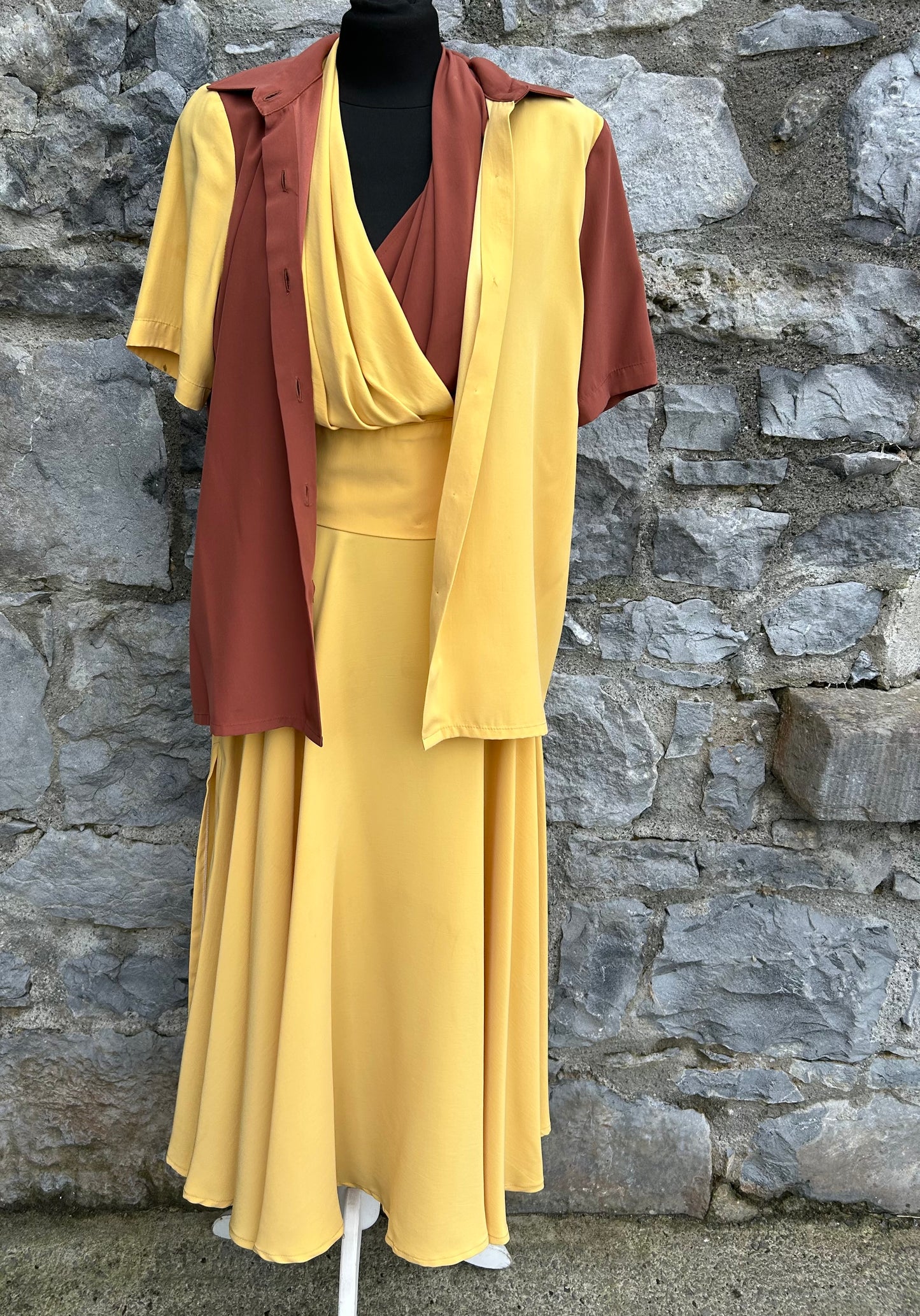 80s yellow&brown set uk 6-8