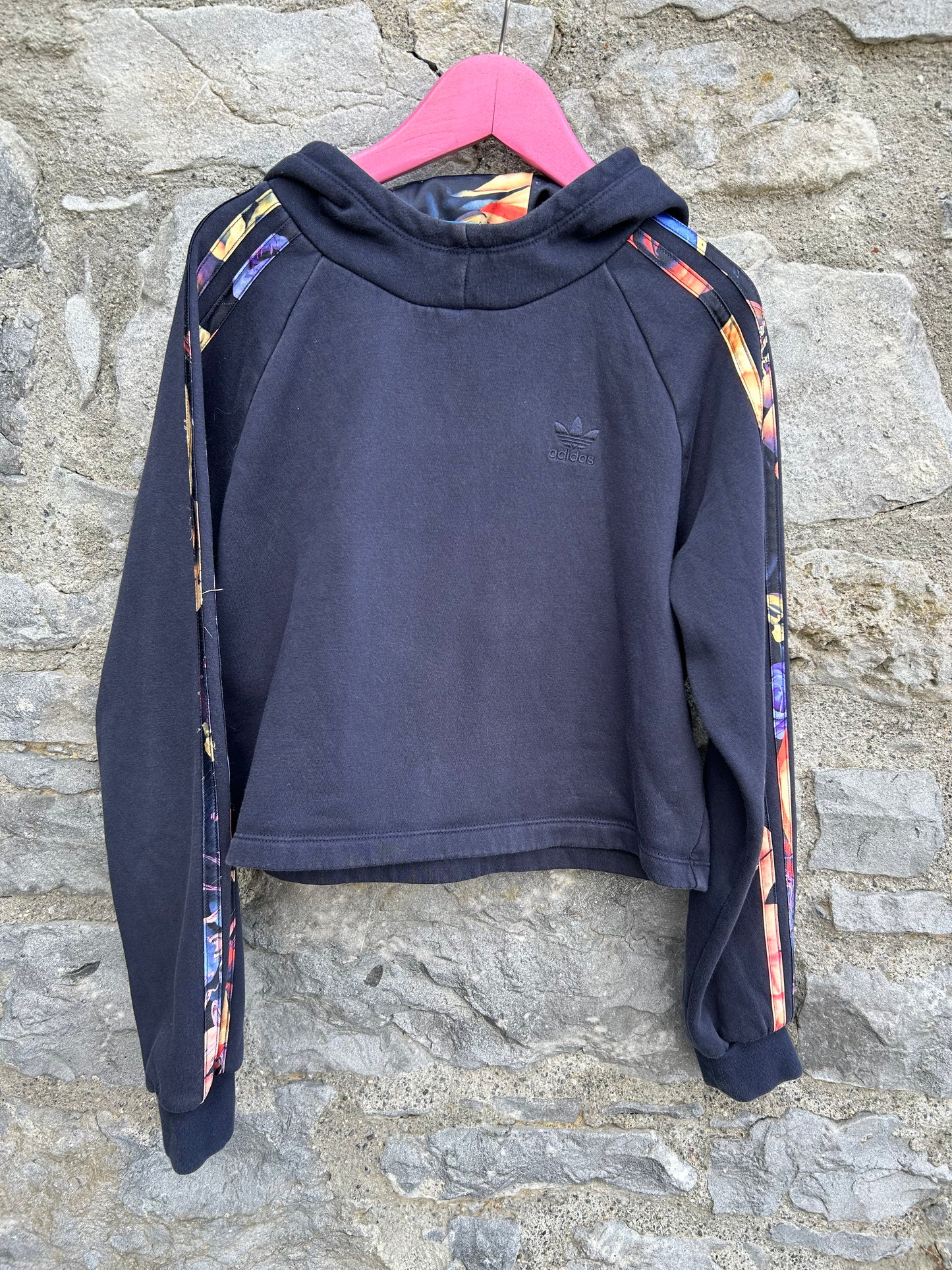 Navy cropped hoodie 11-12y (146-152cm)