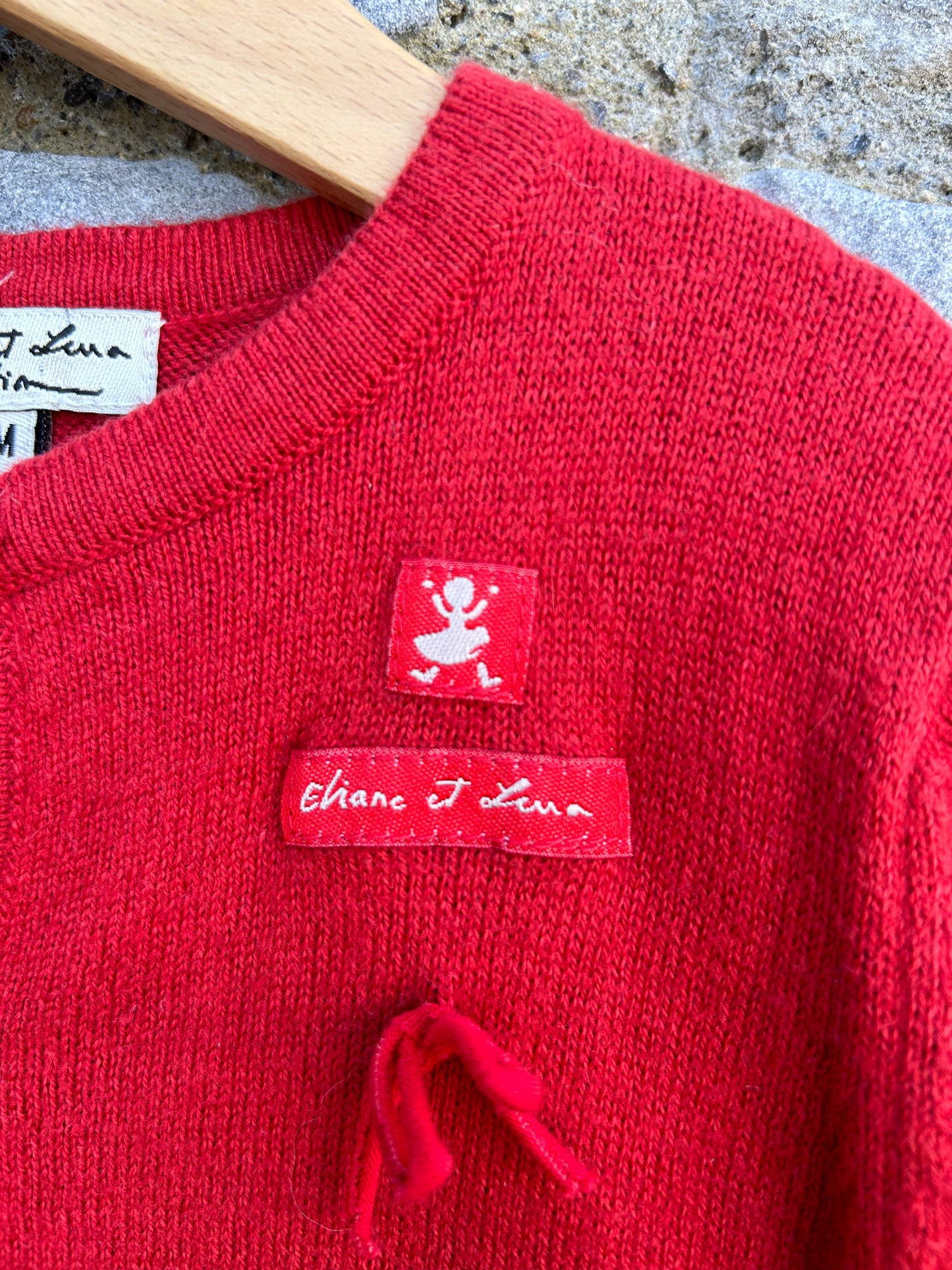 Red cardigan 3-6m (62-68cm)