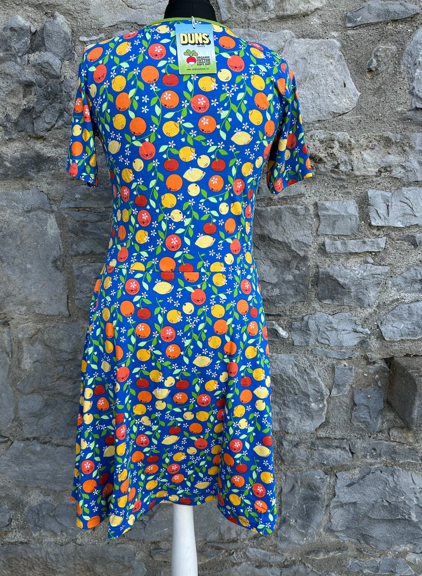 Blue citrus skater dress 12y (152cm)