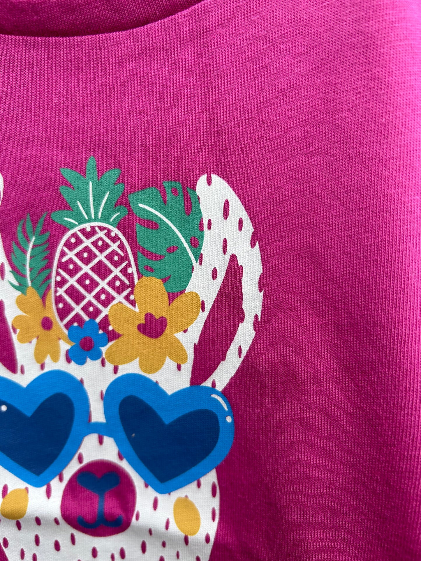 Pink llama T-shirt 3y (98cm)