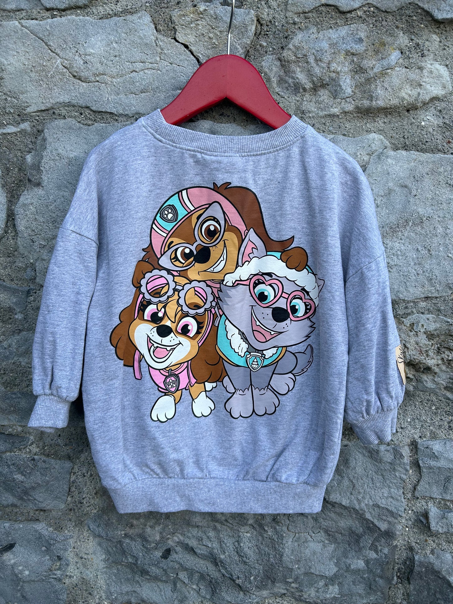 Paw Patrol grey sweatshirt 2-3y (92-98cm)