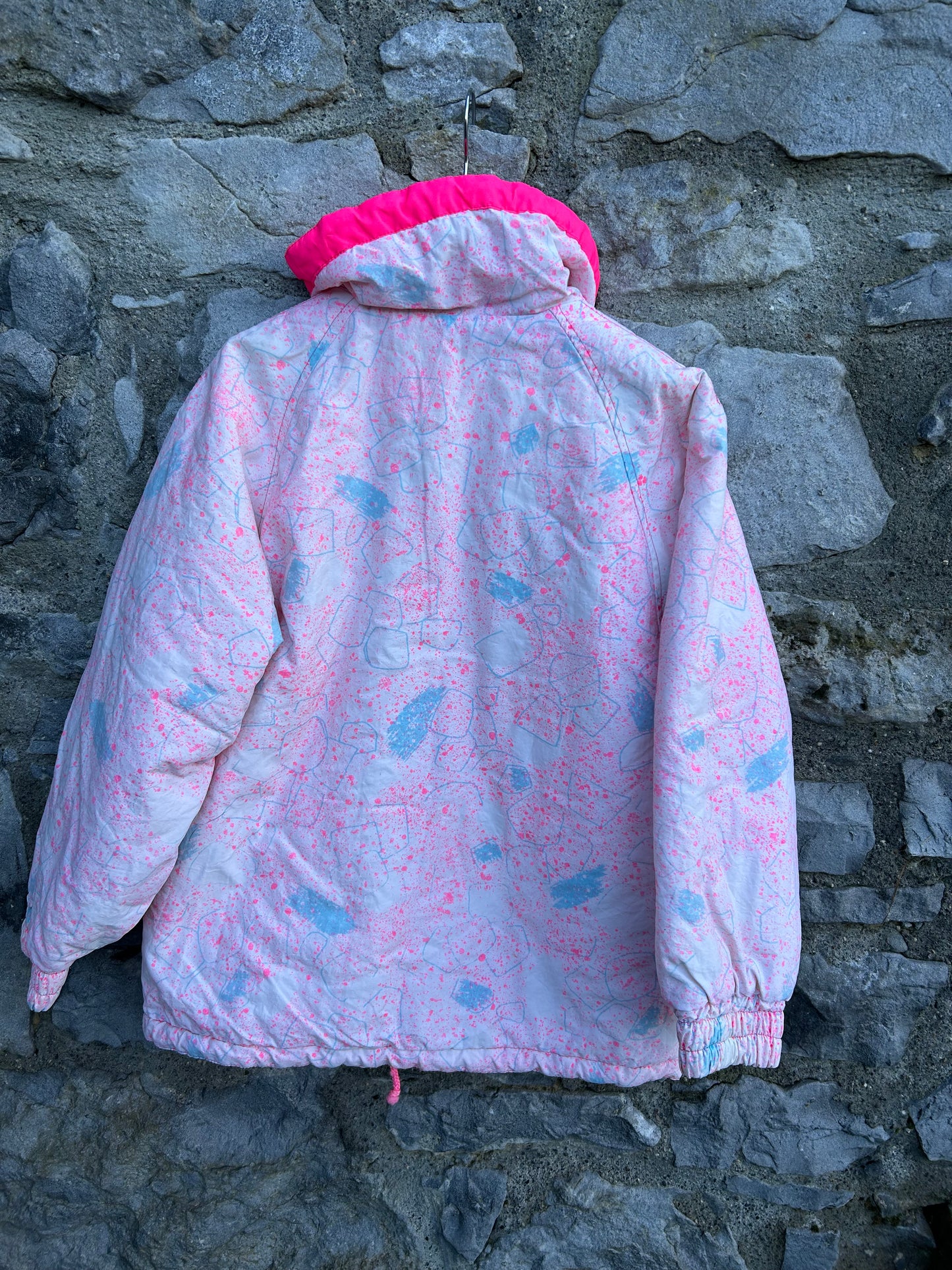 80s pink neon abstract jacket 9-10y (134-140cm)