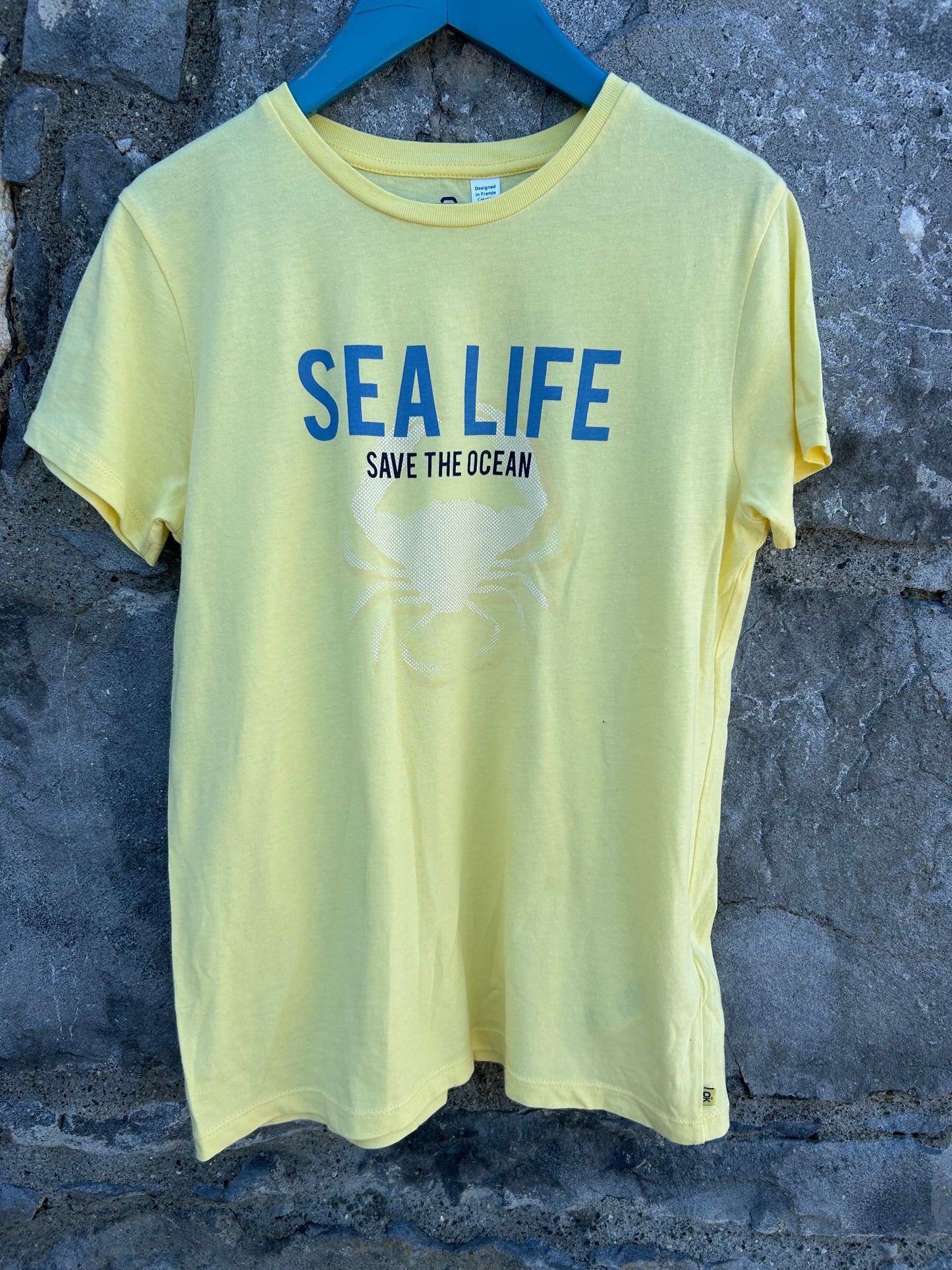 Sea life yellow T-shirt 12y (152cm)