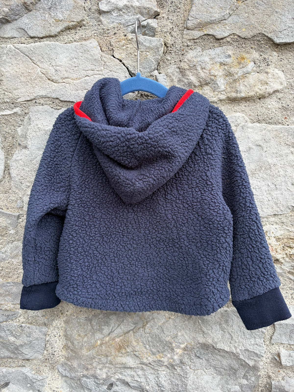 Navy fleece hoodie 18-24m (86-92cm)
