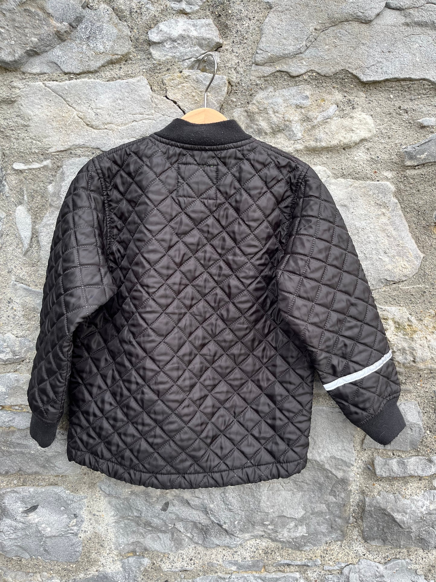 Black quilted jacket 6y (116cm)