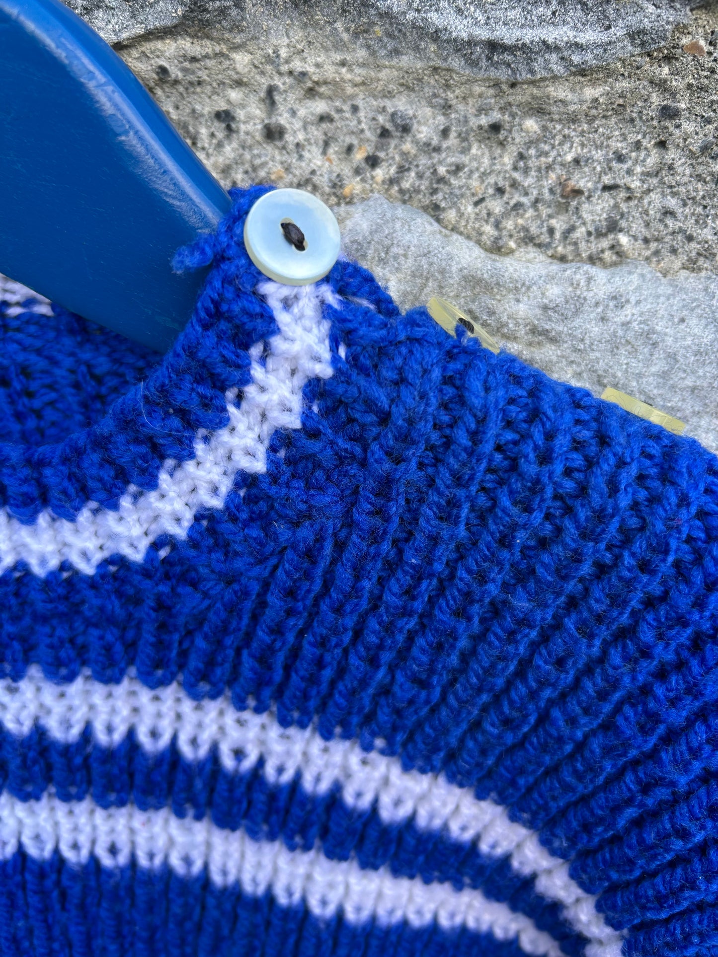 80s blue jumper 6-7y (116-122cm)