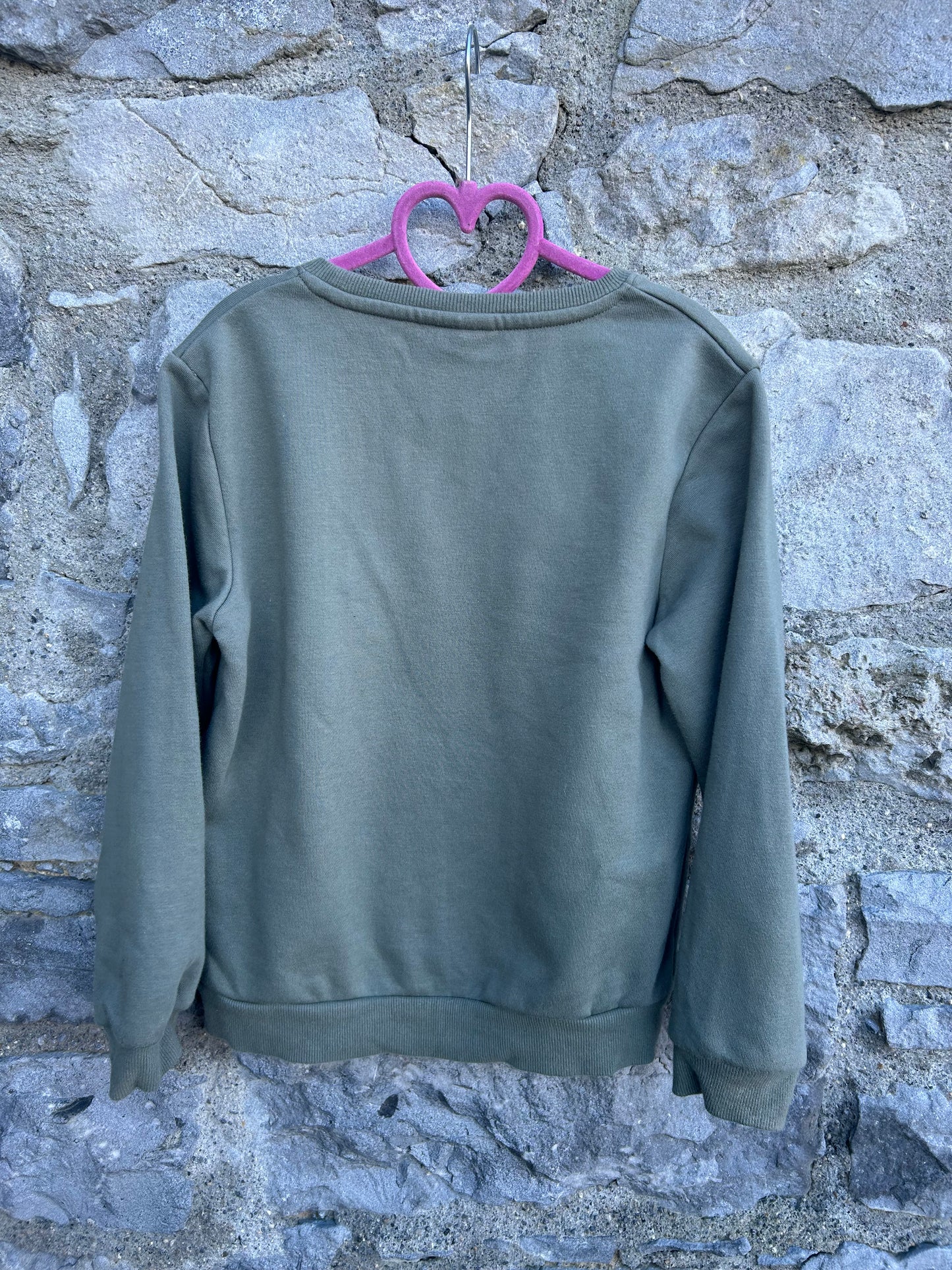 True love khaki sweatshirt 7-8y (122-128cm)