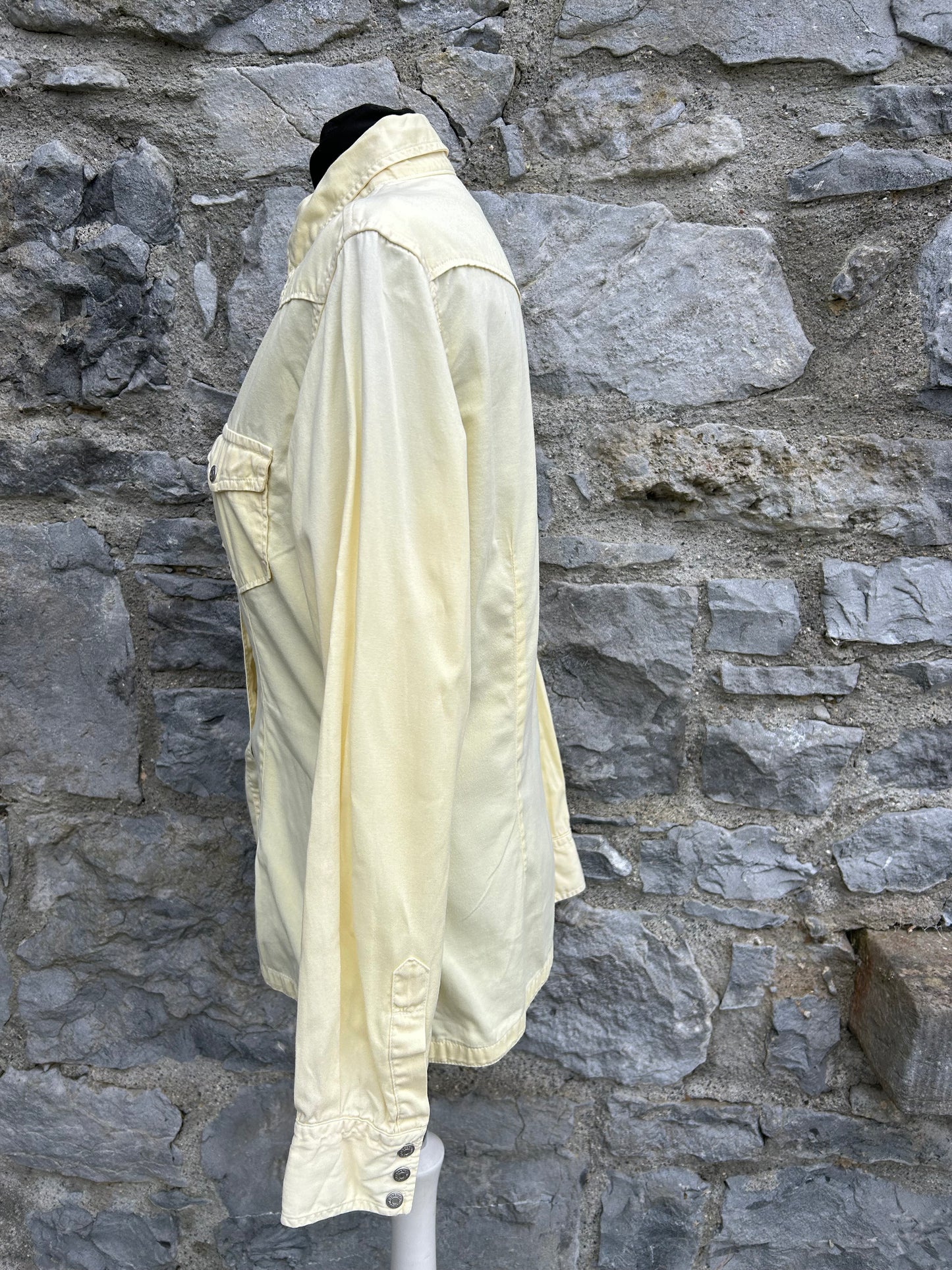90s light yellow shirt uk 10