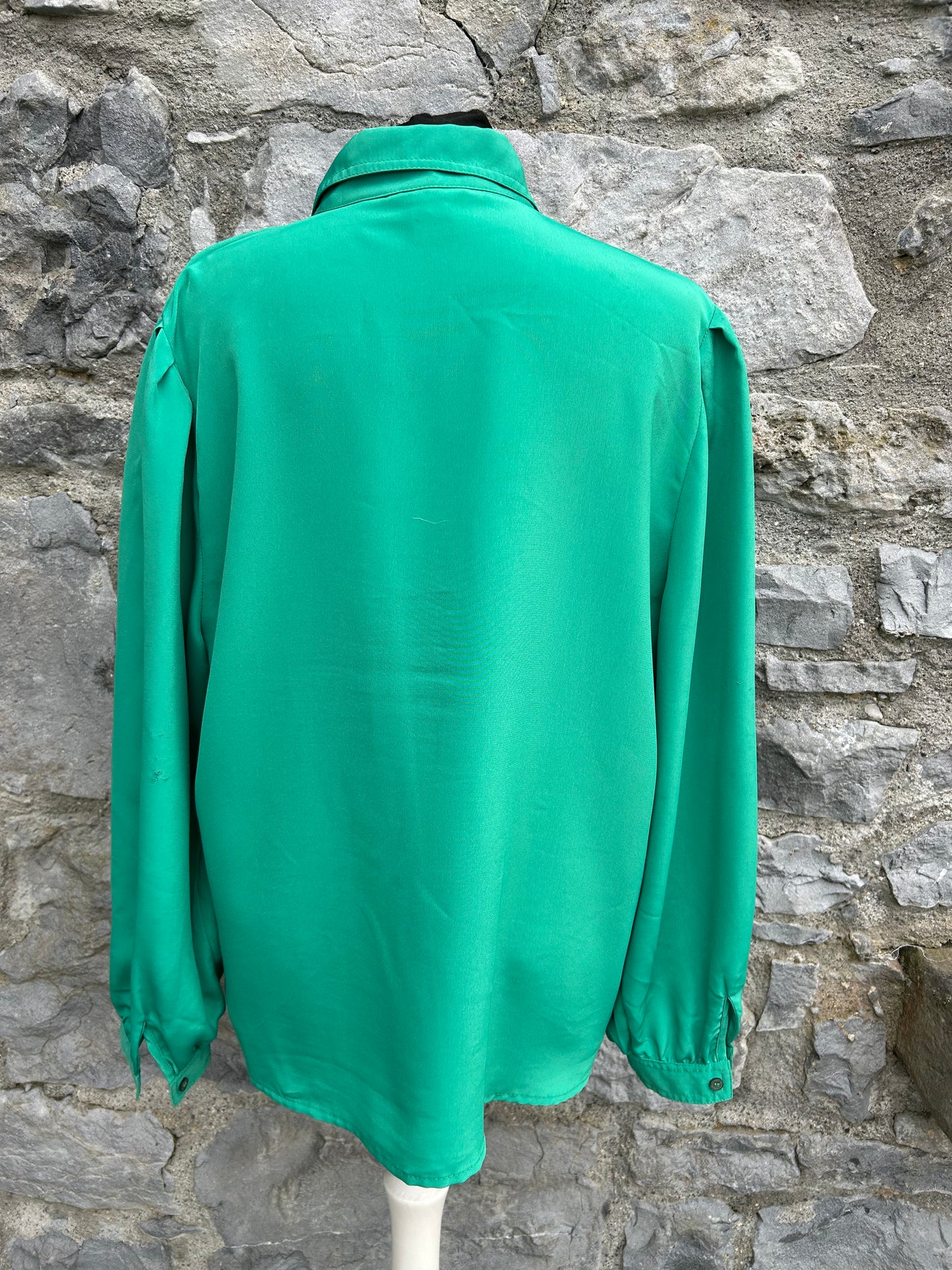 90s green blouse uk 14-16