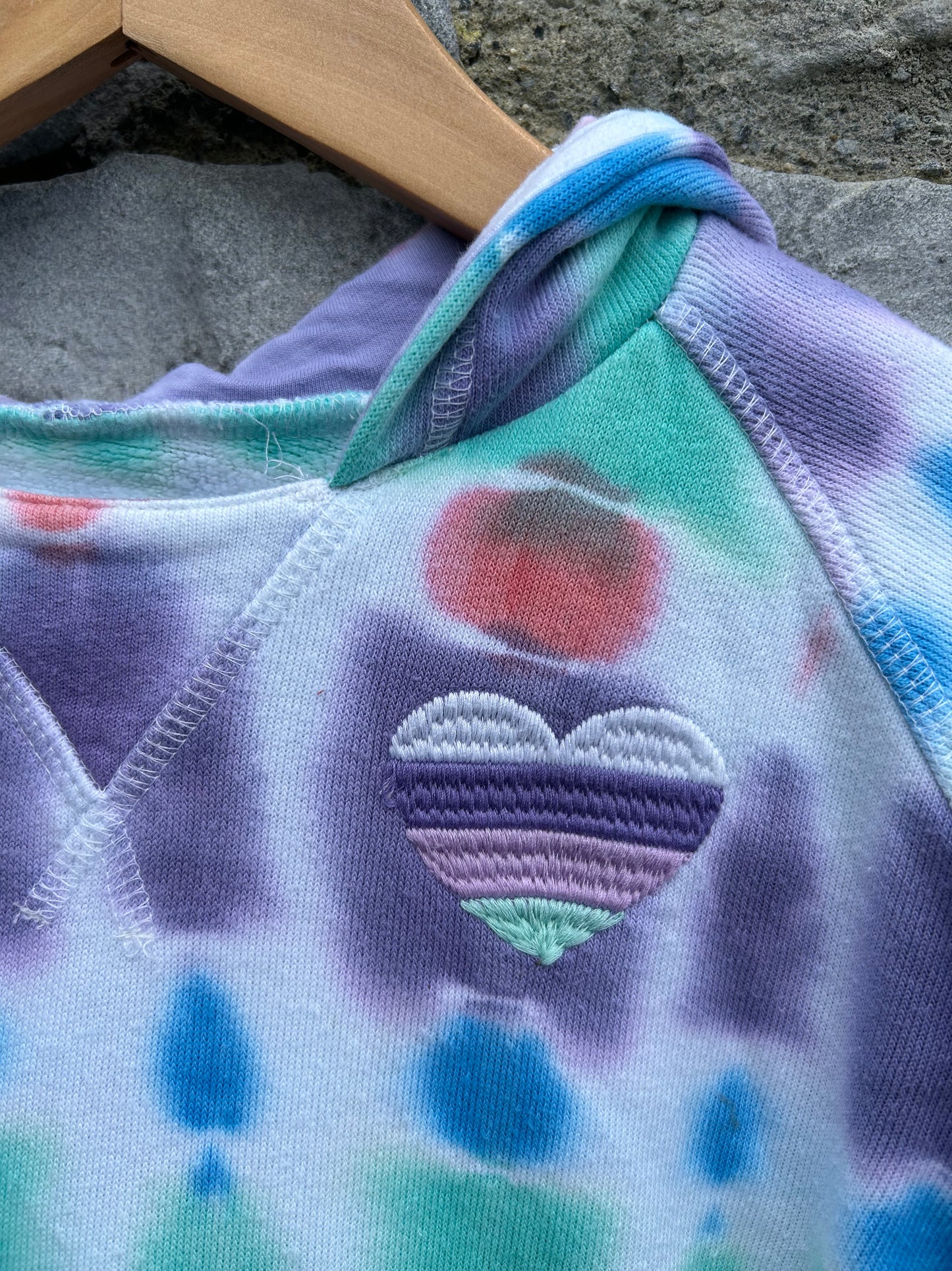Tie-dye cropped hoodie 7-8y (122-128cm)