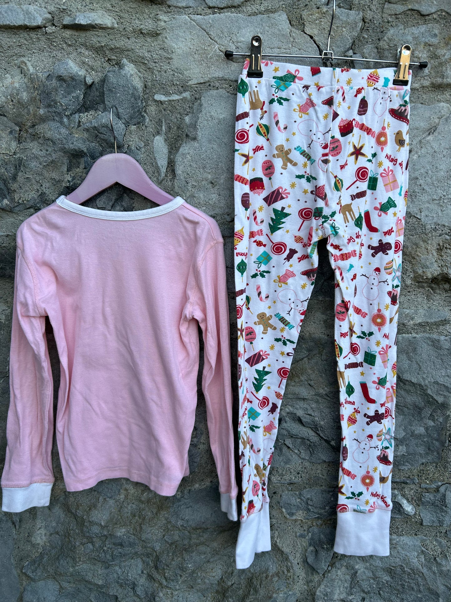 Reindeer pink pj 7-8y (122-128cm)