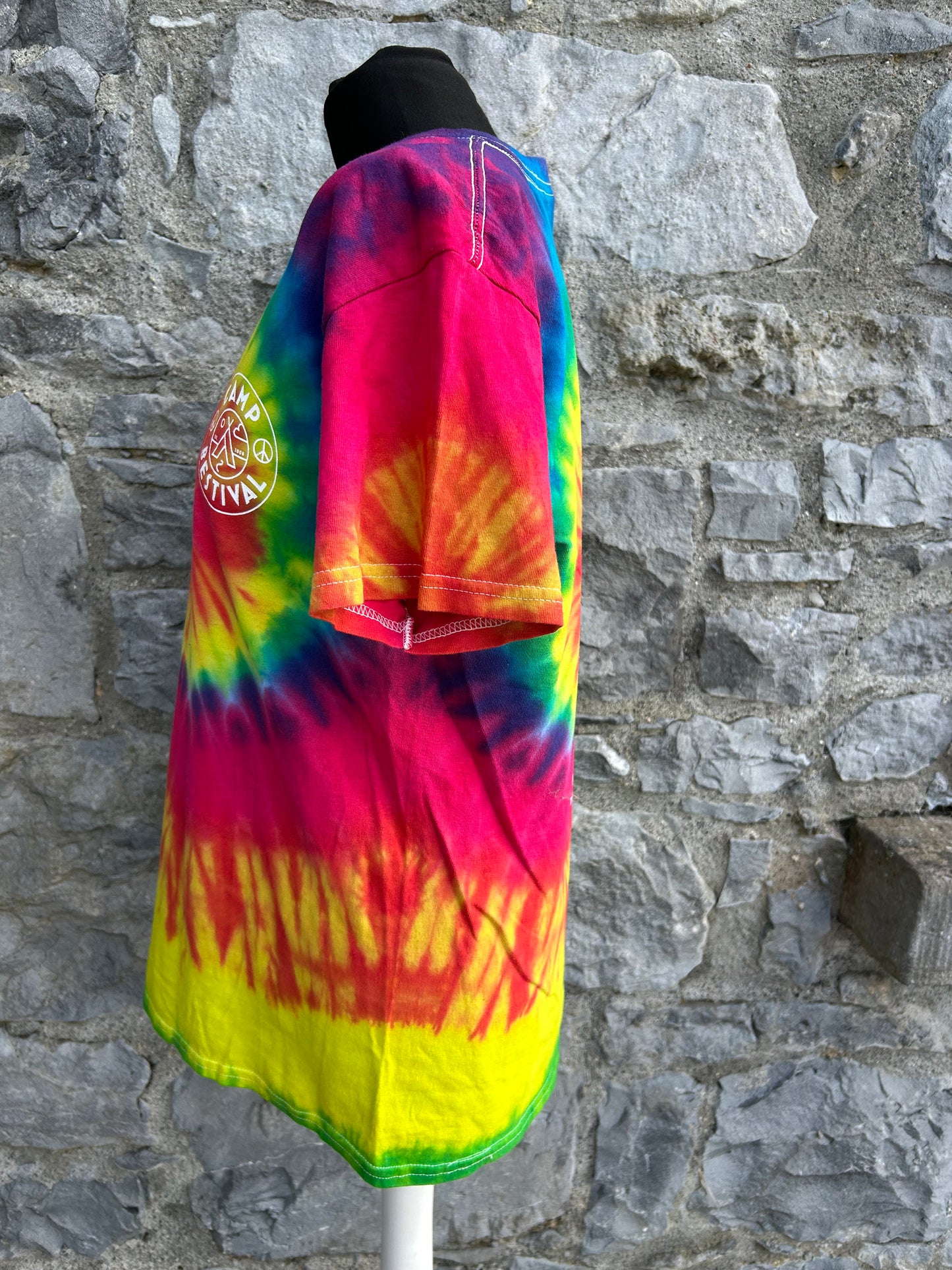 Tie dye camp Bestival T-shirt Small