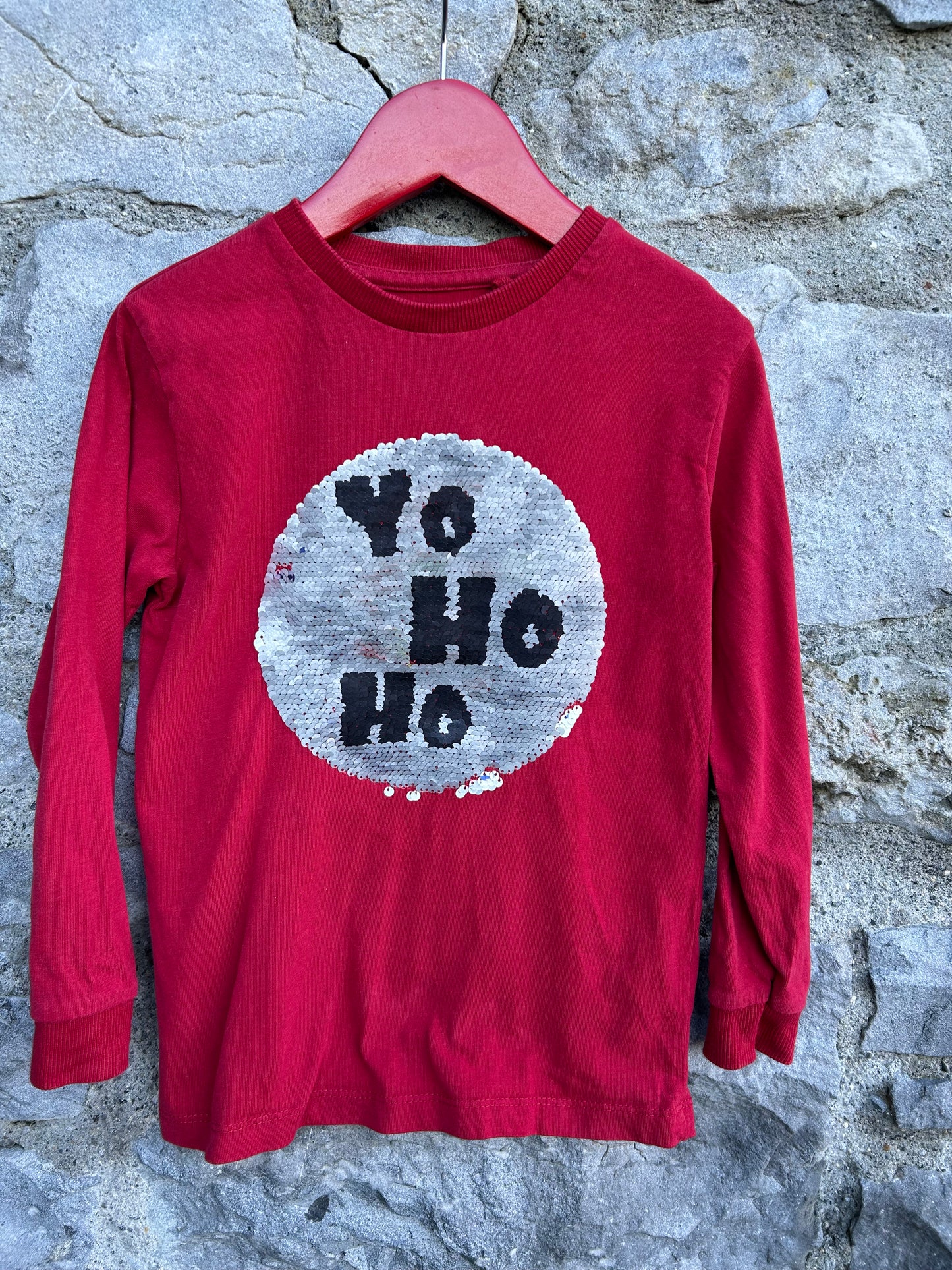 Yo ho ho Santa red top 5y (110cm)