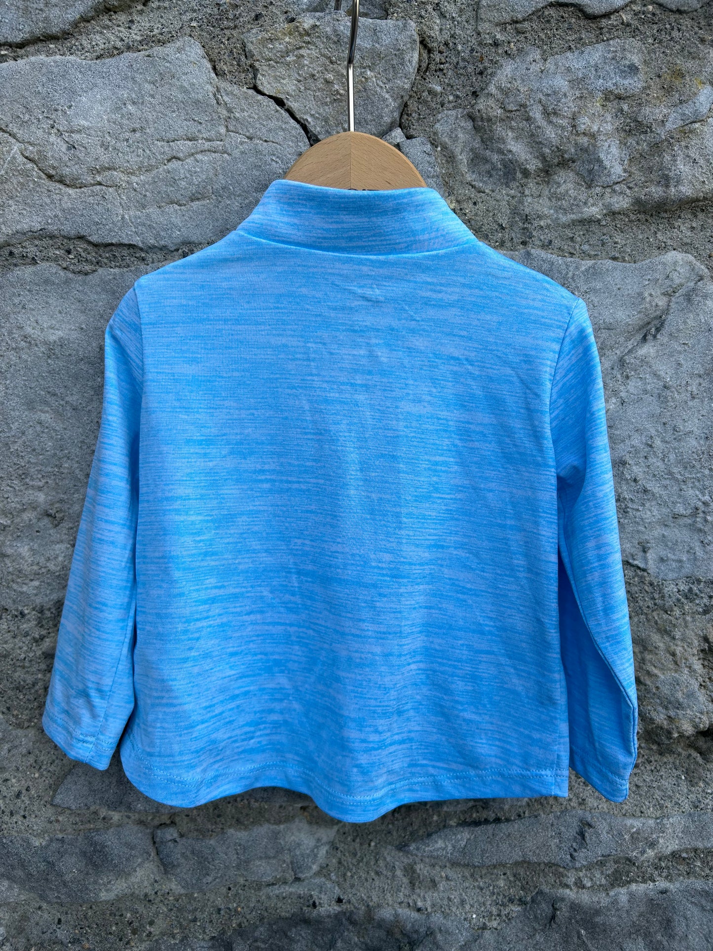 Blue sport half zip top 3-6m (62-68cm)