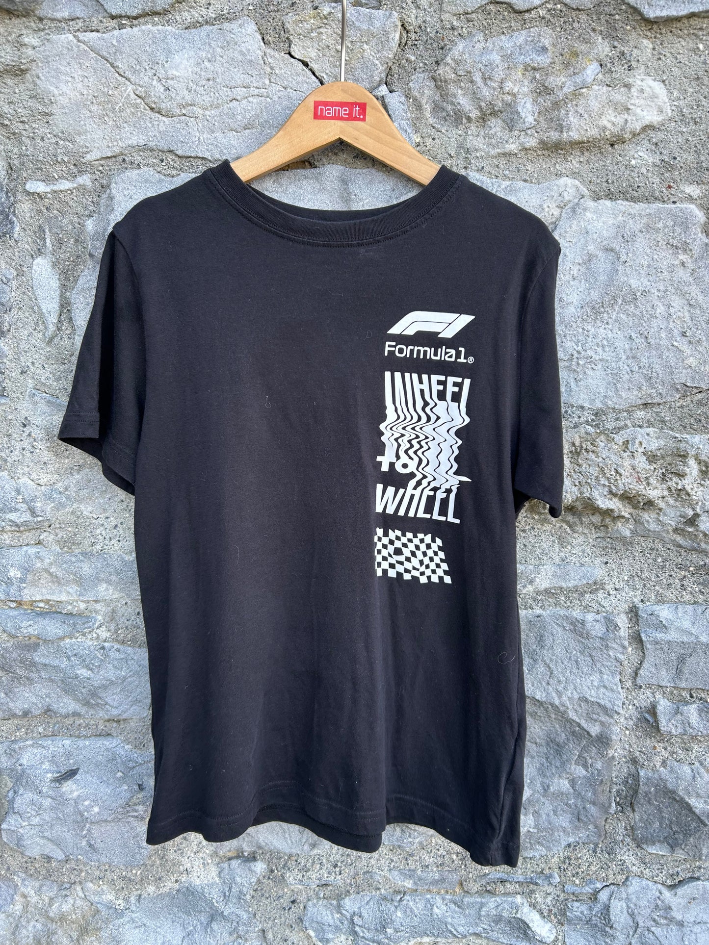 Formula 1 black T-shirt 9-10y (134-140cm)