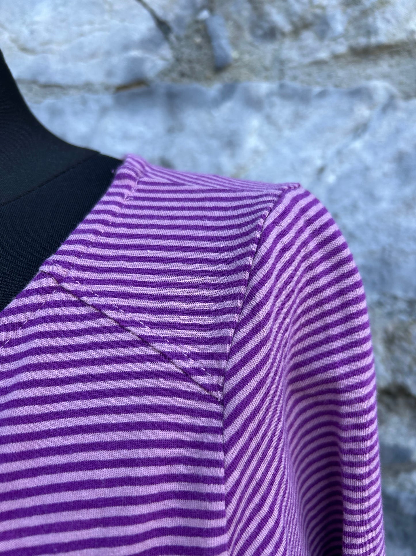 Purple stripy top uk 10